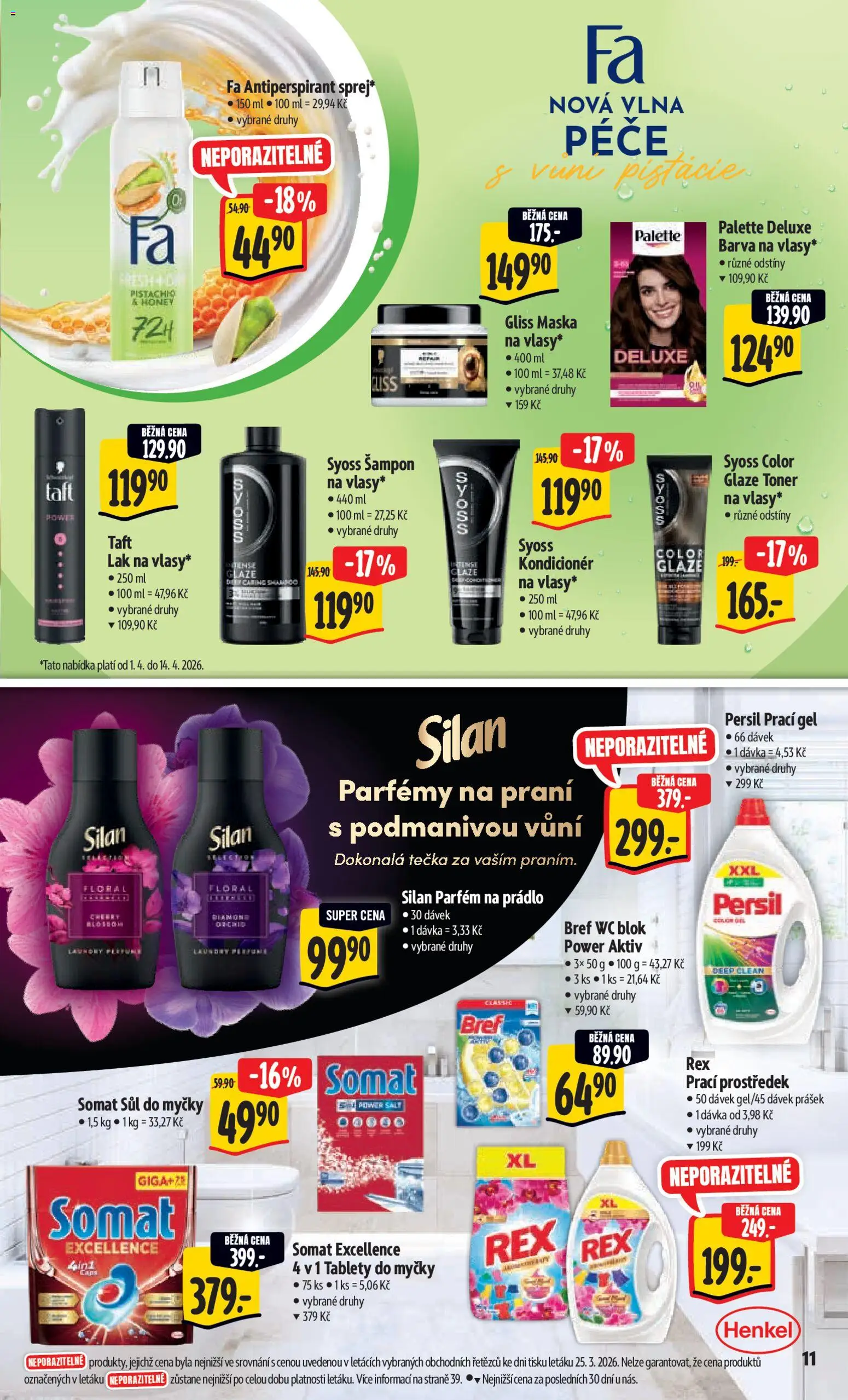 Albert leták - Hypermarket od 01.04.2026 | Strana: 19 | Produkty: Wc blok, Pistácie, Toner, Maska