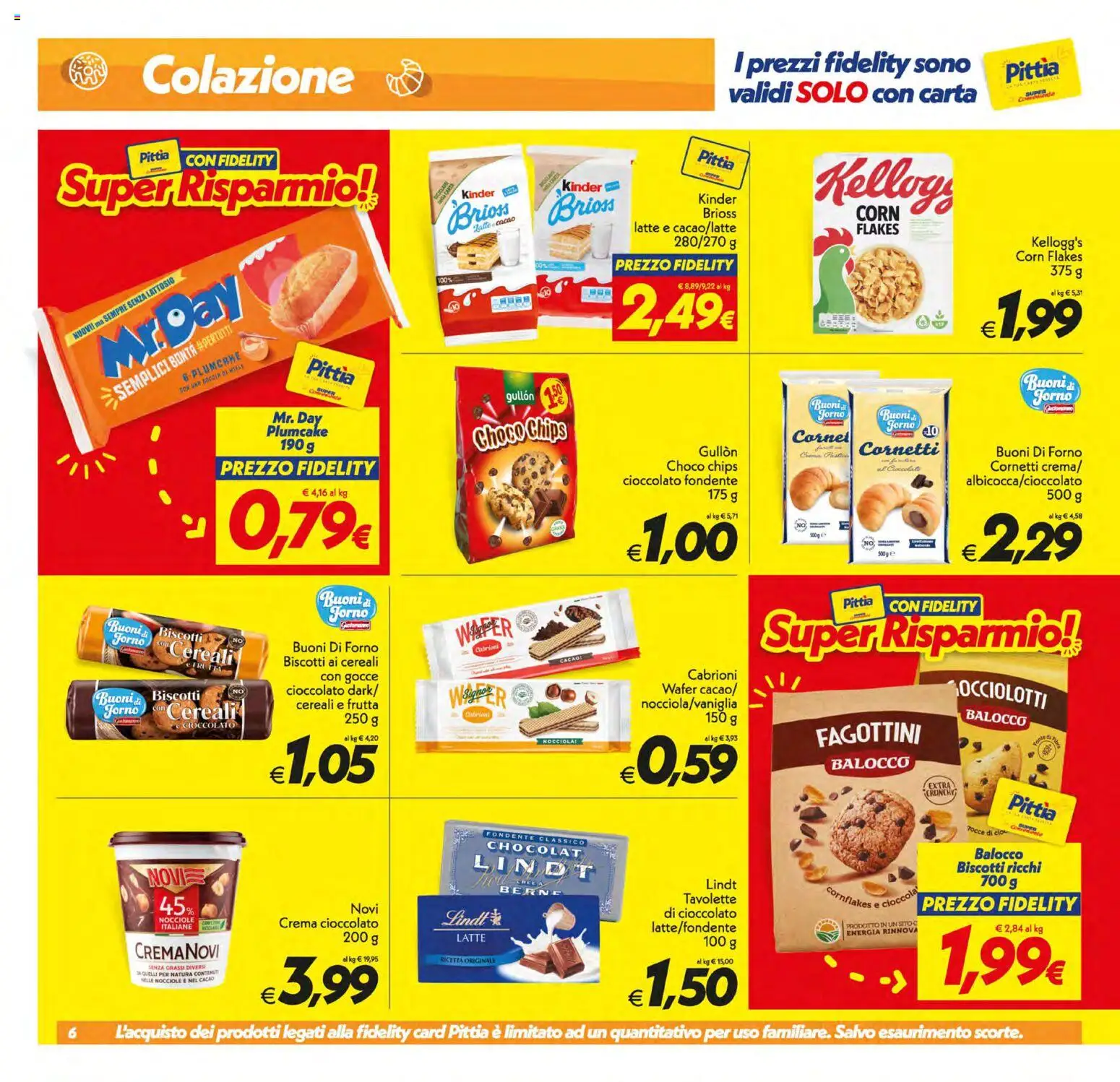 Volantino SuperConveniente del 17.03.2026 | Pagina: 6 | Prodotti: Cioccolato, Biscotti, Cacao, Forno