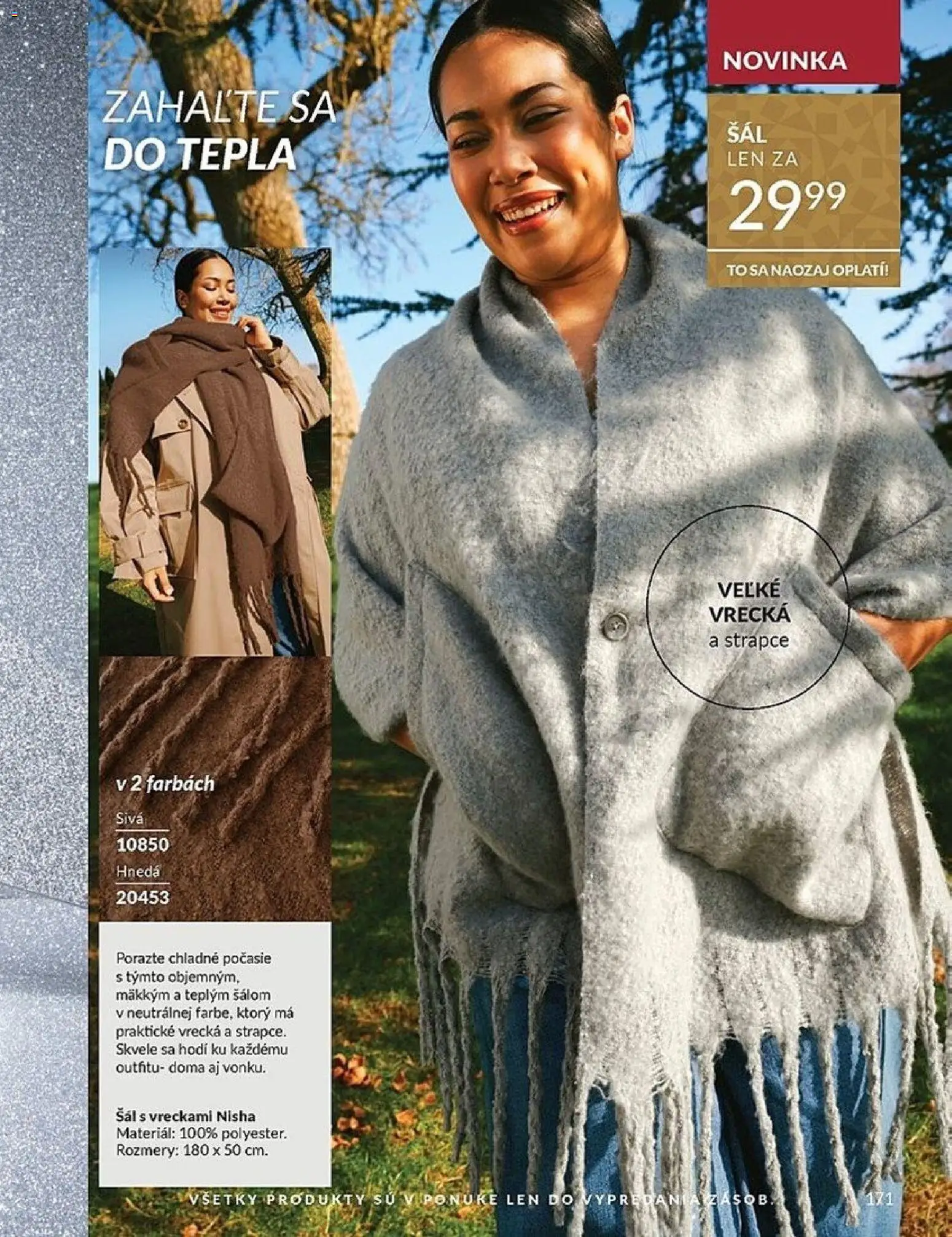 Nové Avon akcie – leták je platný od 01.12.2025 | Strana: 171 | Produkty: Šál