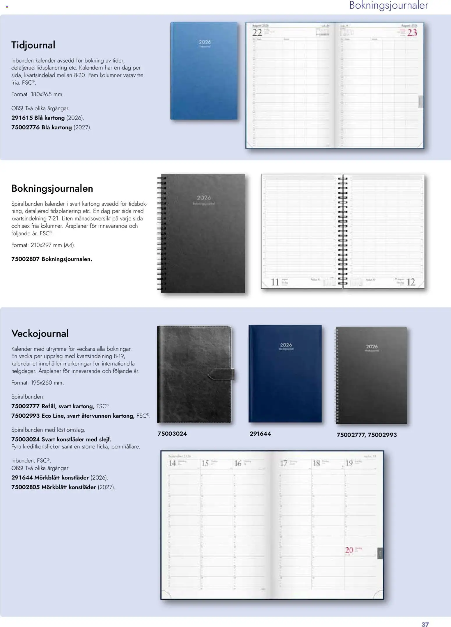 Lyreco reklamblad aktuell från 26.01.2026 | Sida: 37 | Produkter: Kartong, Kalender