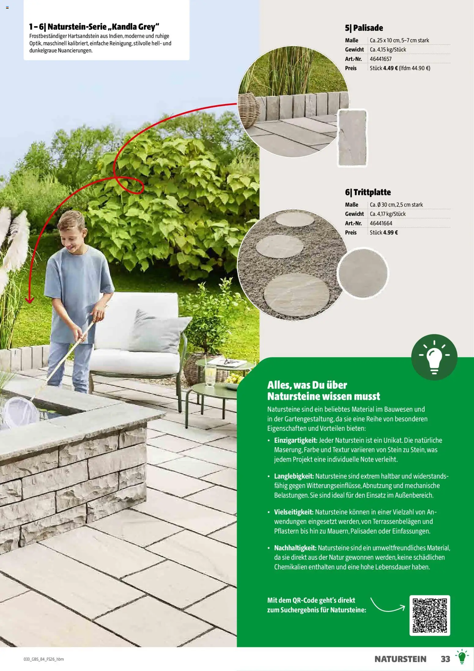 Hagebau Gartenbaustoffsortiment – gültig ab 02.03.2026 | Seite: 33 | Produkte: Gewicht