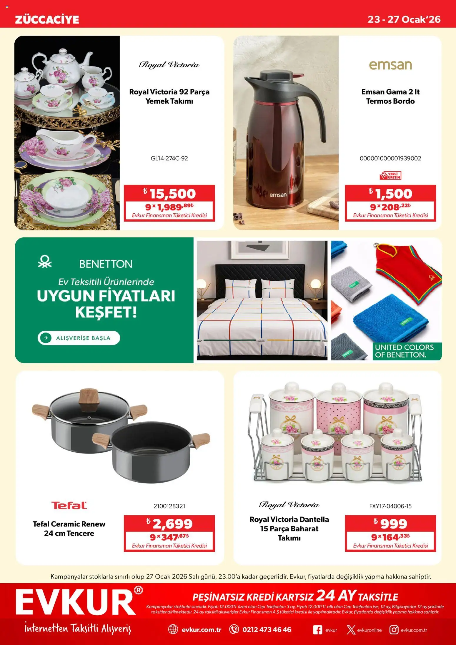Evkur Katalog - 23.01.2026 tarihinden itibaren geçerlidir | Sayfa: 8 | Ürünler: Yemek takımı, Baharat, Termos, Ocak