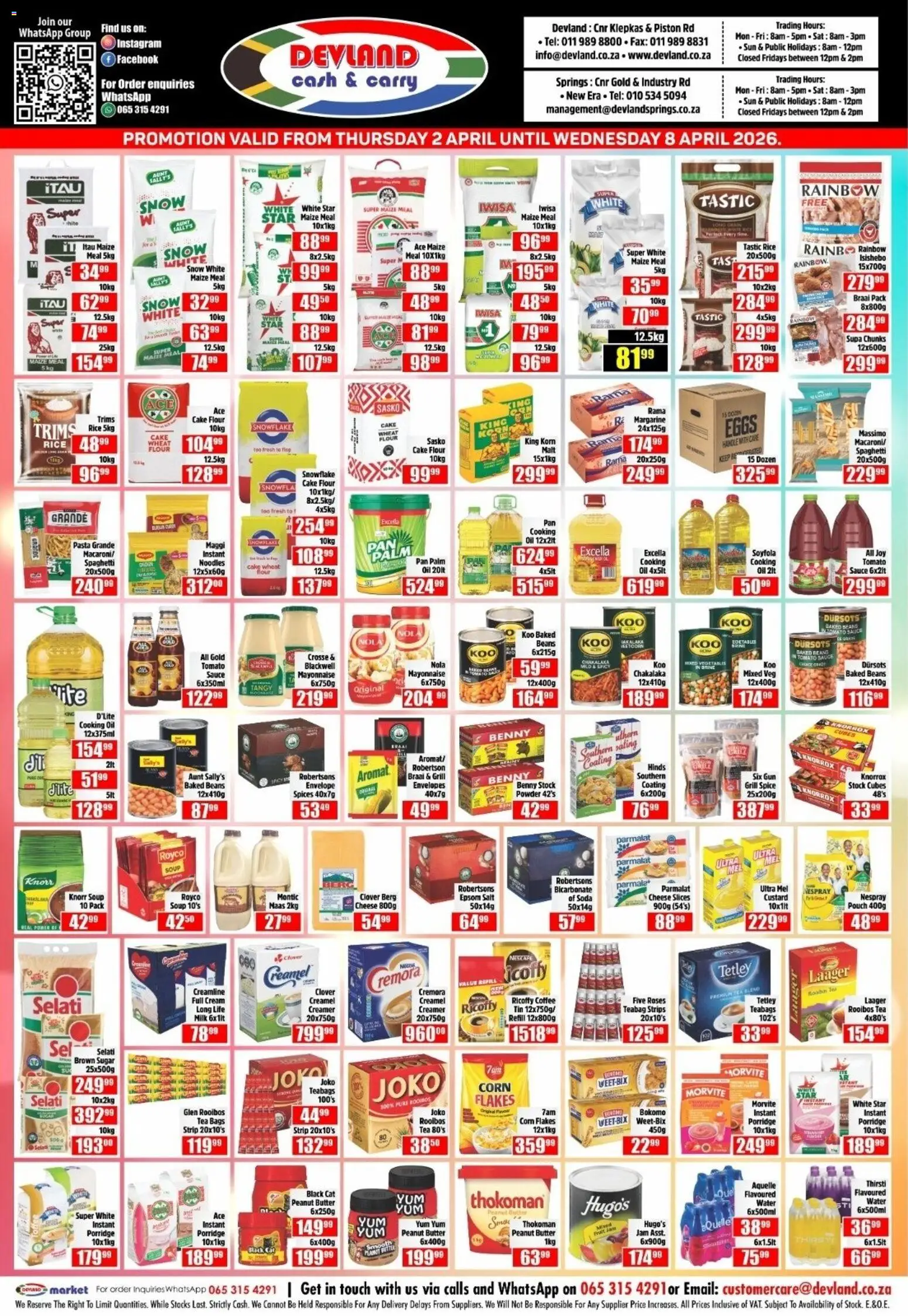 New Devland catalogue – valid from 02.04.2026 | Page: 1 | Products: Grill, Cheese, Tea, Pasta