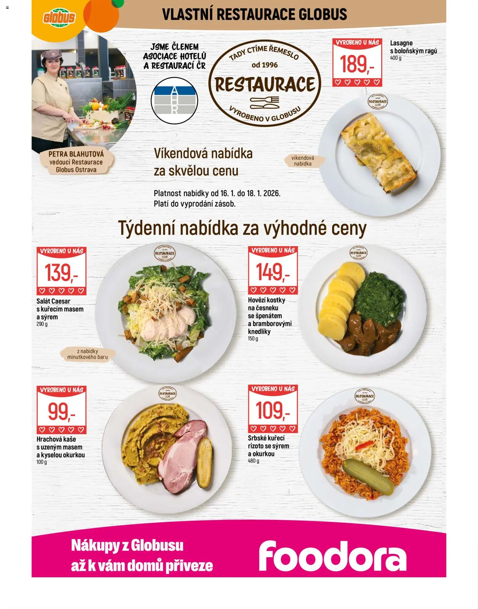 Globus leták - Ostrava od 14.01.2026 | Strana: 7 | Produkty: Globus, Kaše, Kostky, Lasagne