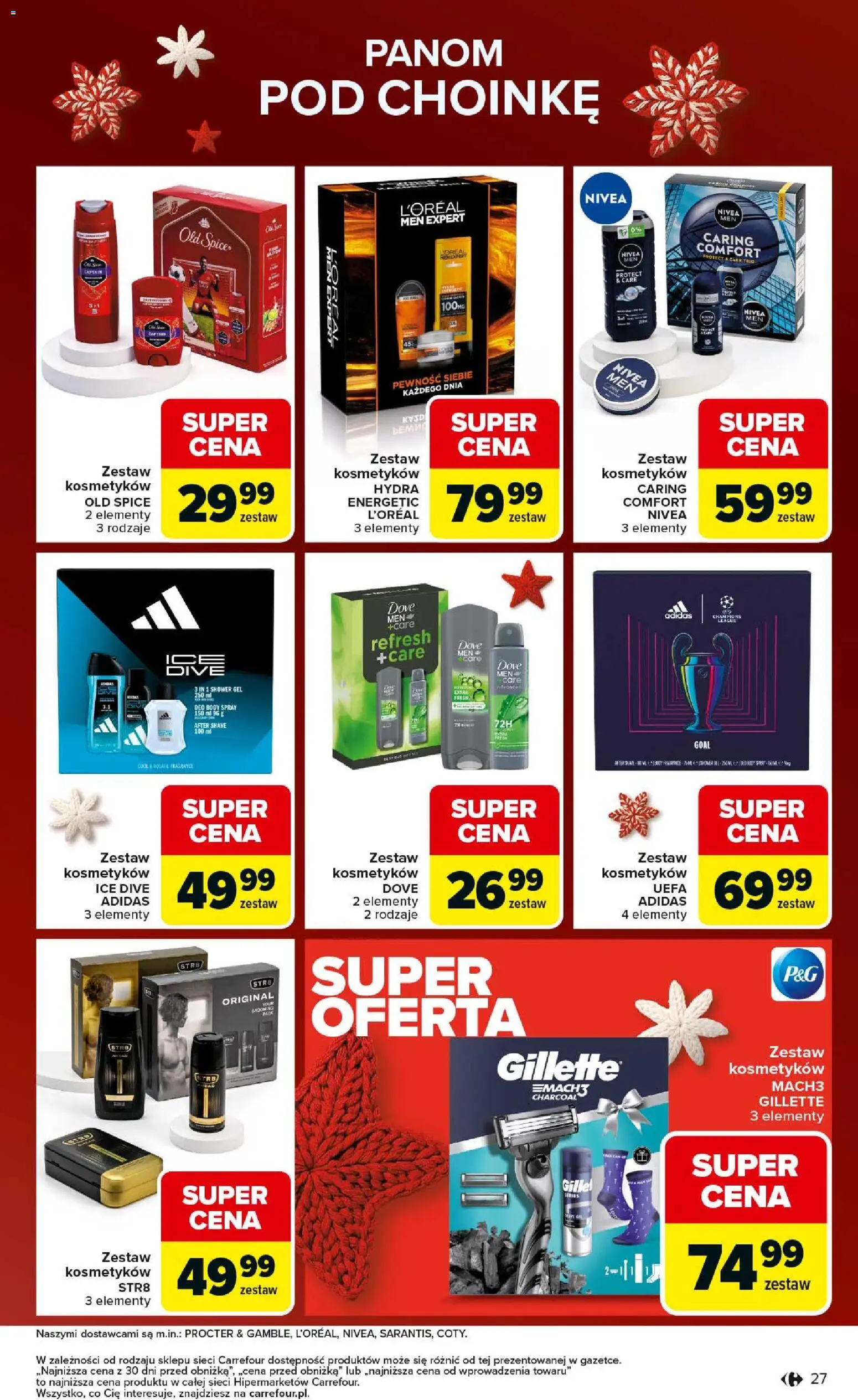 Carrefour Gazetka - Święta spełnionych marzeń od 01.12.2025 | Strona: 27 | Produkty: Gillette, Body, Old spice