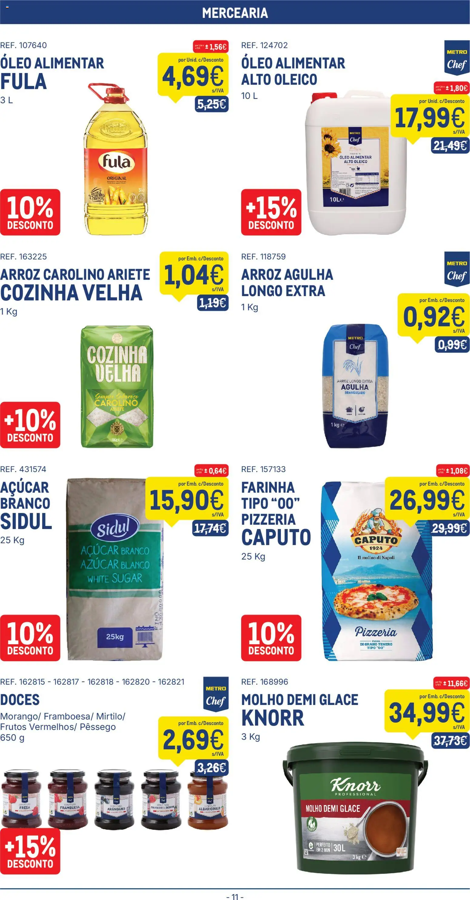 Makro folheto │ válido de 10.03.2026 | Página: 11 | Produtos: Knorr, Óleo, Açúcar, Doces