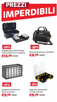 Anteprima del volantino Volantino Brico Center	 valido a partire dal 04.02.2026 | Pagina: 17 | Prodotti: Borsa, Valigetta, Cassettiera