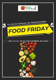 Vista previa Hiper Usera Black Friday aviso válido desde el 24.11.2025