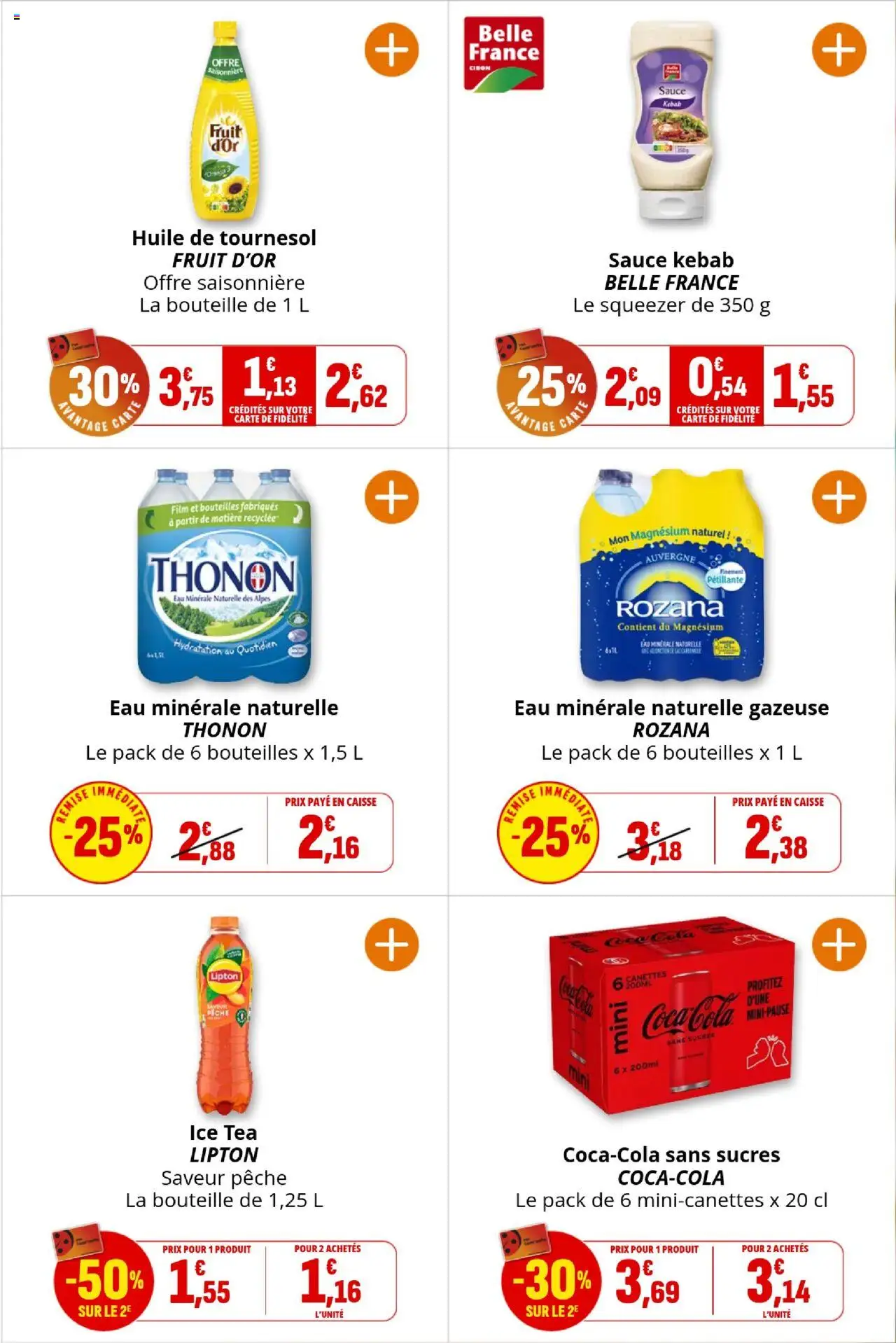 | Page: 26 | Produits: Eau minérale, Pêche, Huile de tournesol, Huile