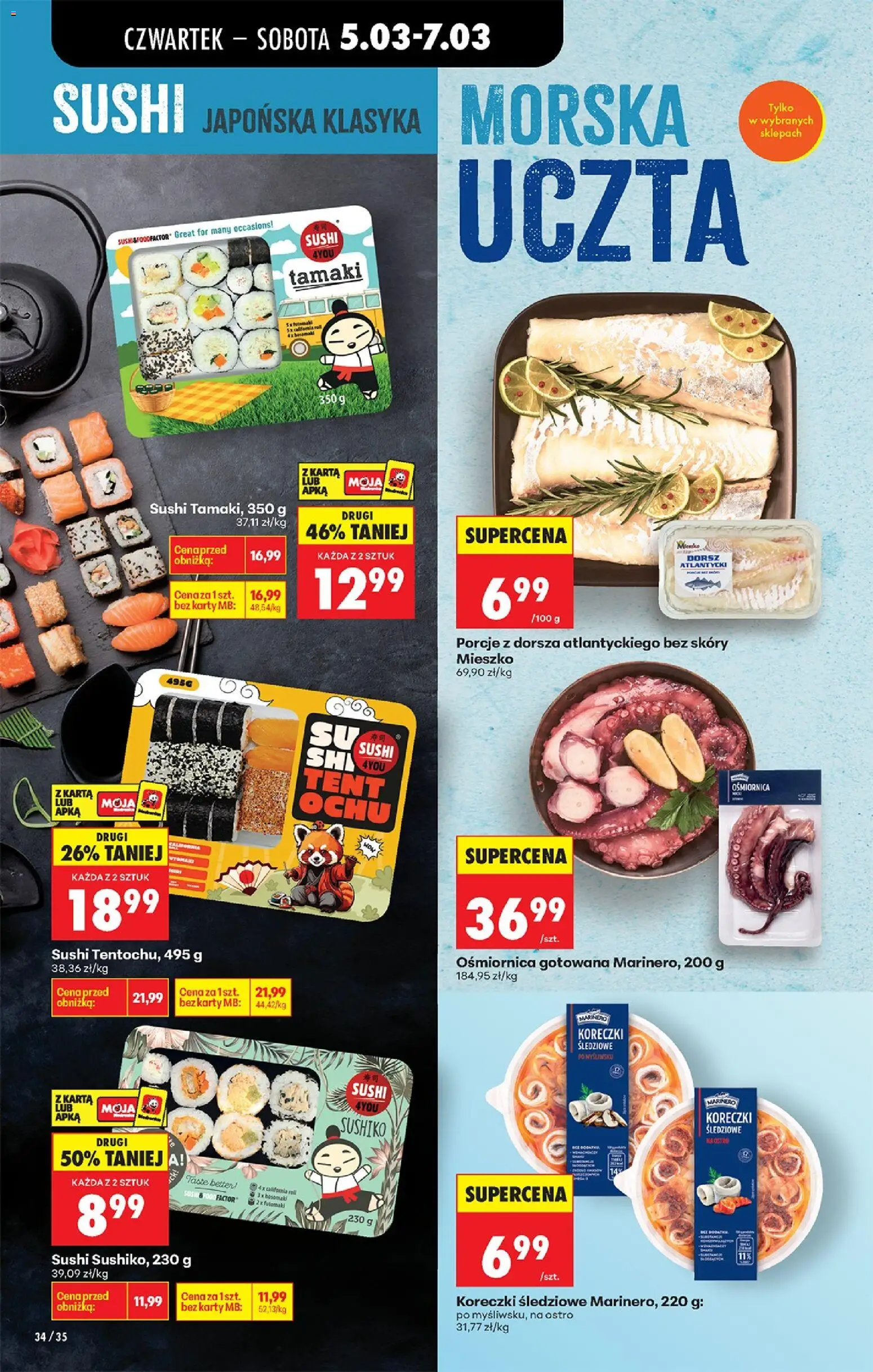 Biedronka Polsko leták - Codziennie niskie ceny od 05.03.2026 | Strana: 42 | Produkty: Sushi, Karty