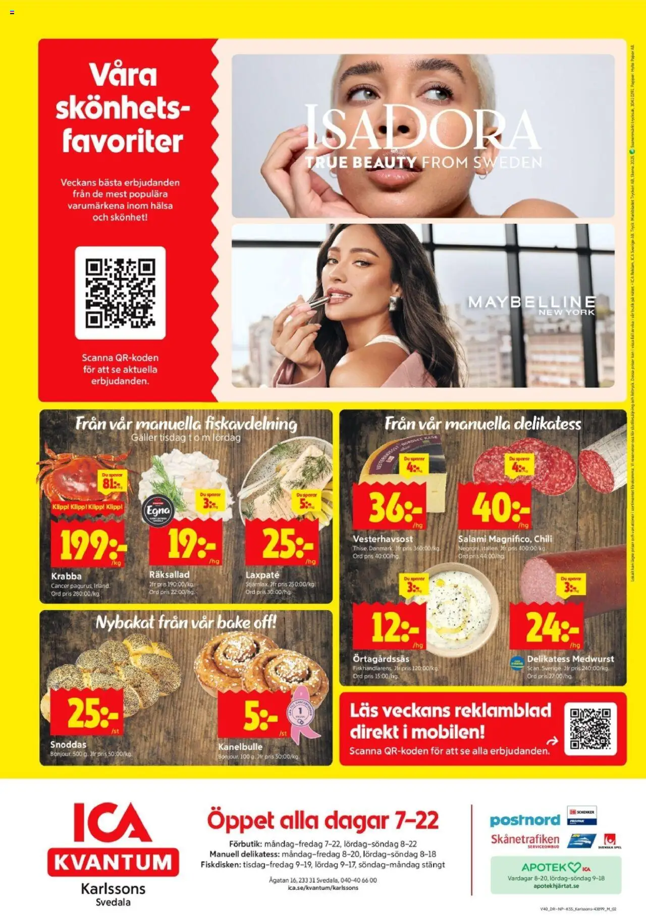 ICA Kvantum reklamblad aktuell från 29.09.2025 | Sida: 12 | Produkter: Galler, Chili, Salami