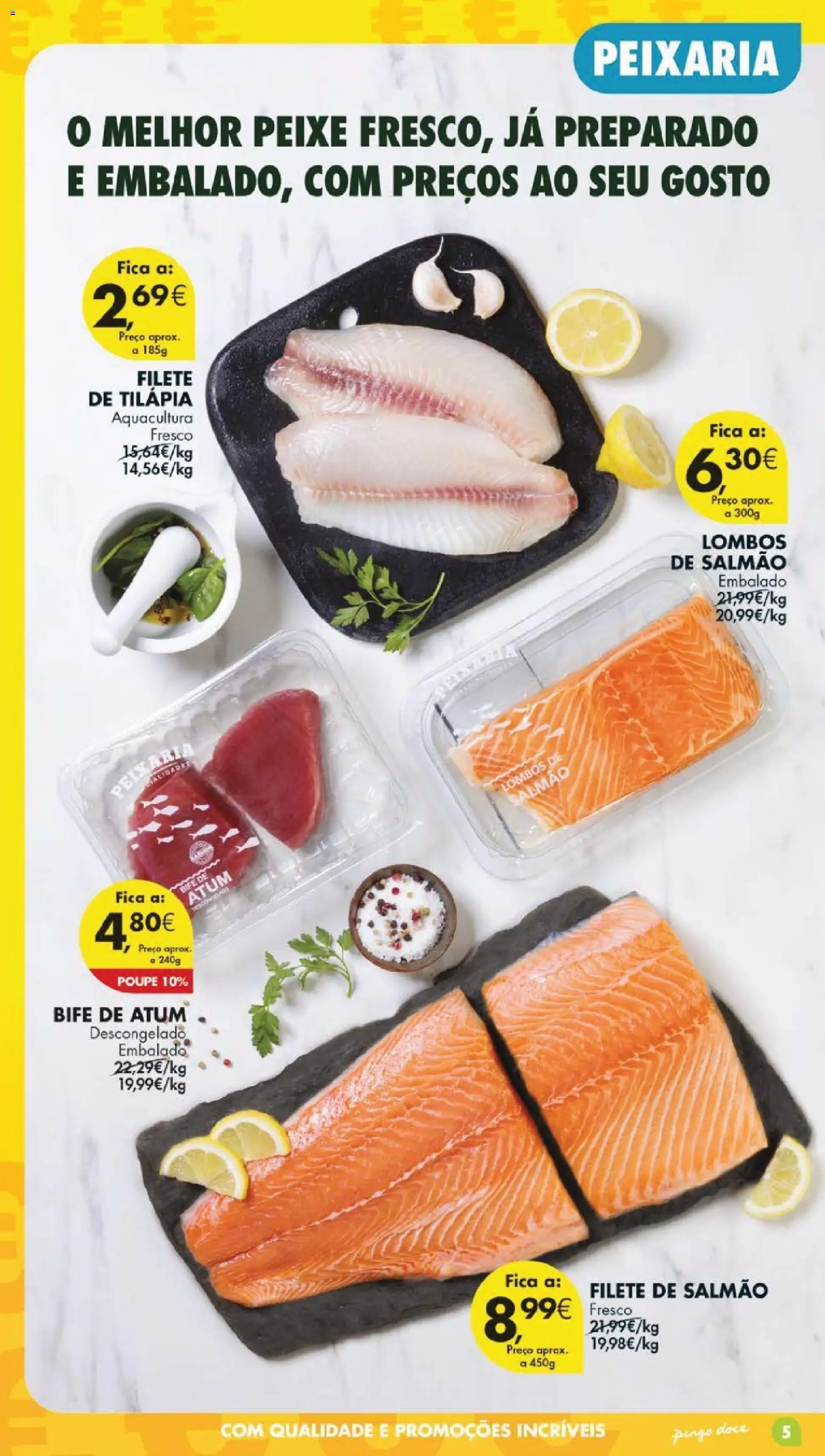 Pingo Doce folheto │ válido de 28.04.2026 | Página: 5 | Produtos: Atum, Salmão, Peixe