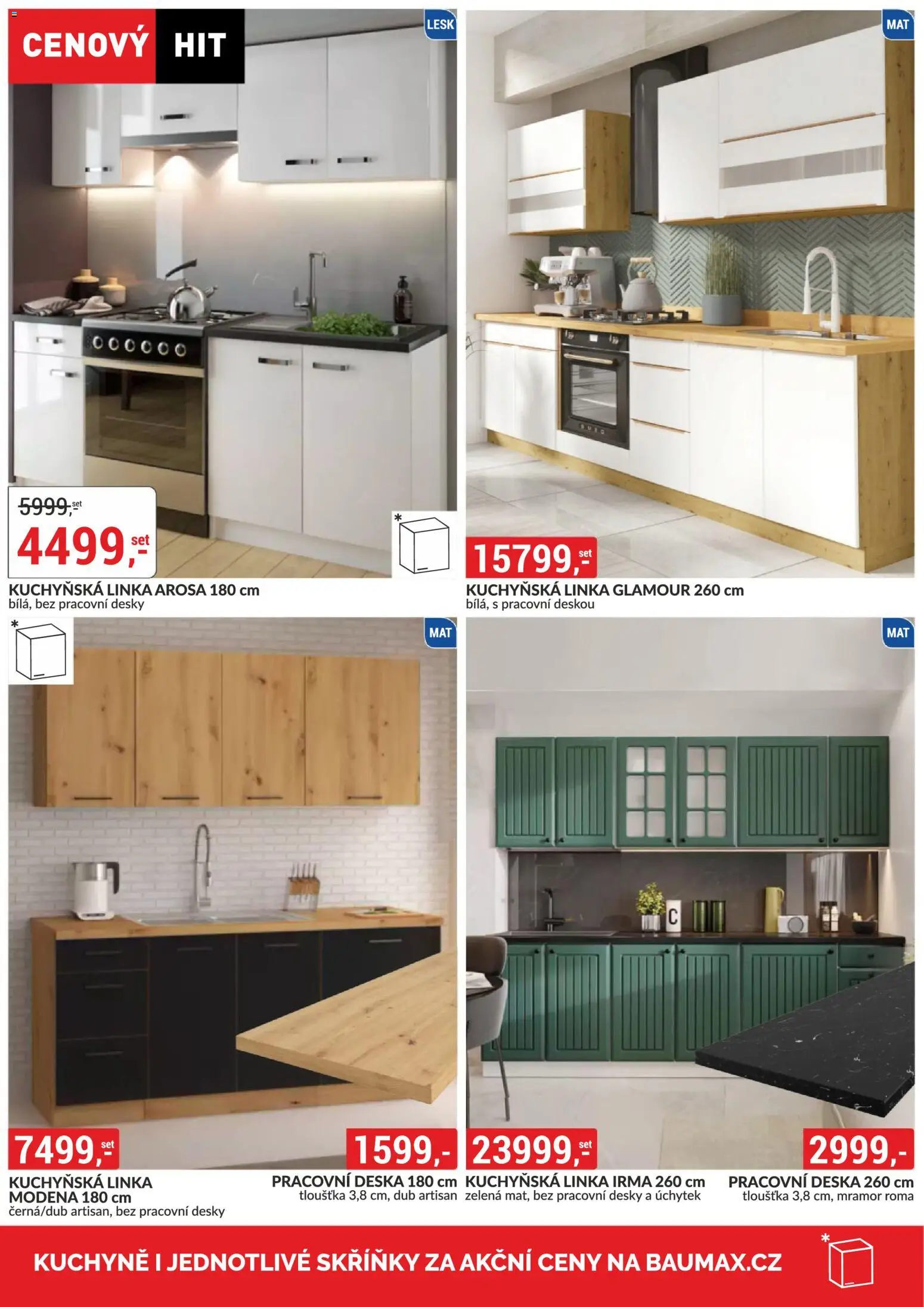 BAUMAX leták - Vaše bydlení, vaše pravidla od 01.11.2025 | Strana: 10 | Produkty: Kuchyňská linka, Pracovní deska, Desky, Kuchyně