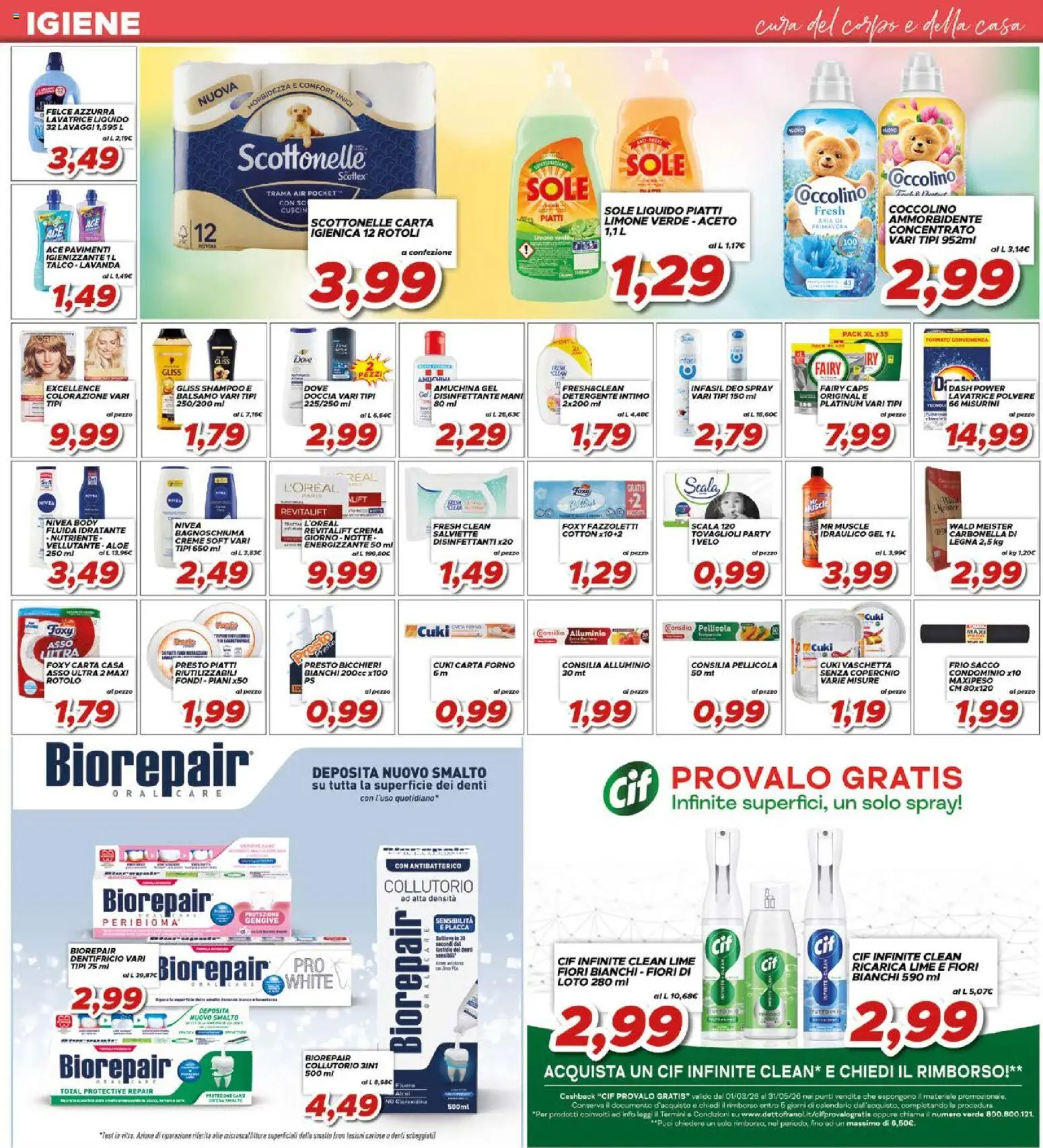 Volantino Ma Supermercati del 27.03.2026 | Pagina: 23 | Prodotti: Crema, Intimo, Lime, Alluminio