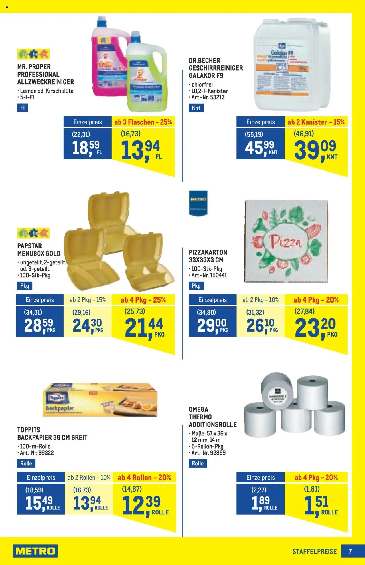 Metro Angebote Profi gültig ab 21.08.2025 | Seite: 7 | Produkte: Pizza