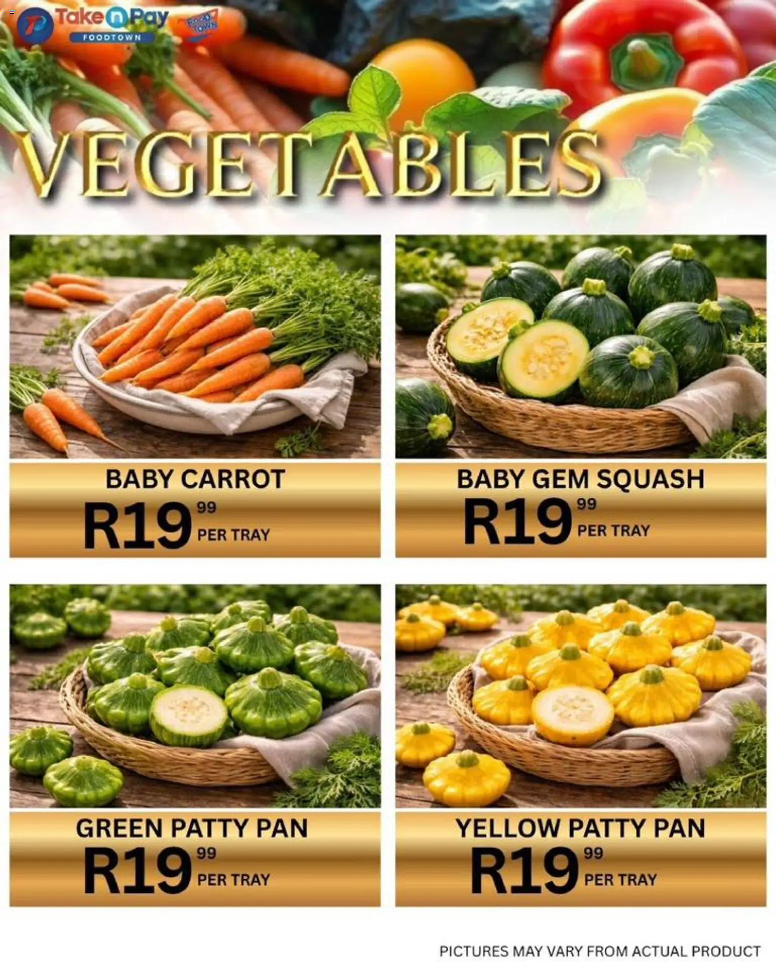 New Take n Pay catalogue – valid from 20.03.2026 | Page: 12 | Products: Tray, Squash, Vegetables
