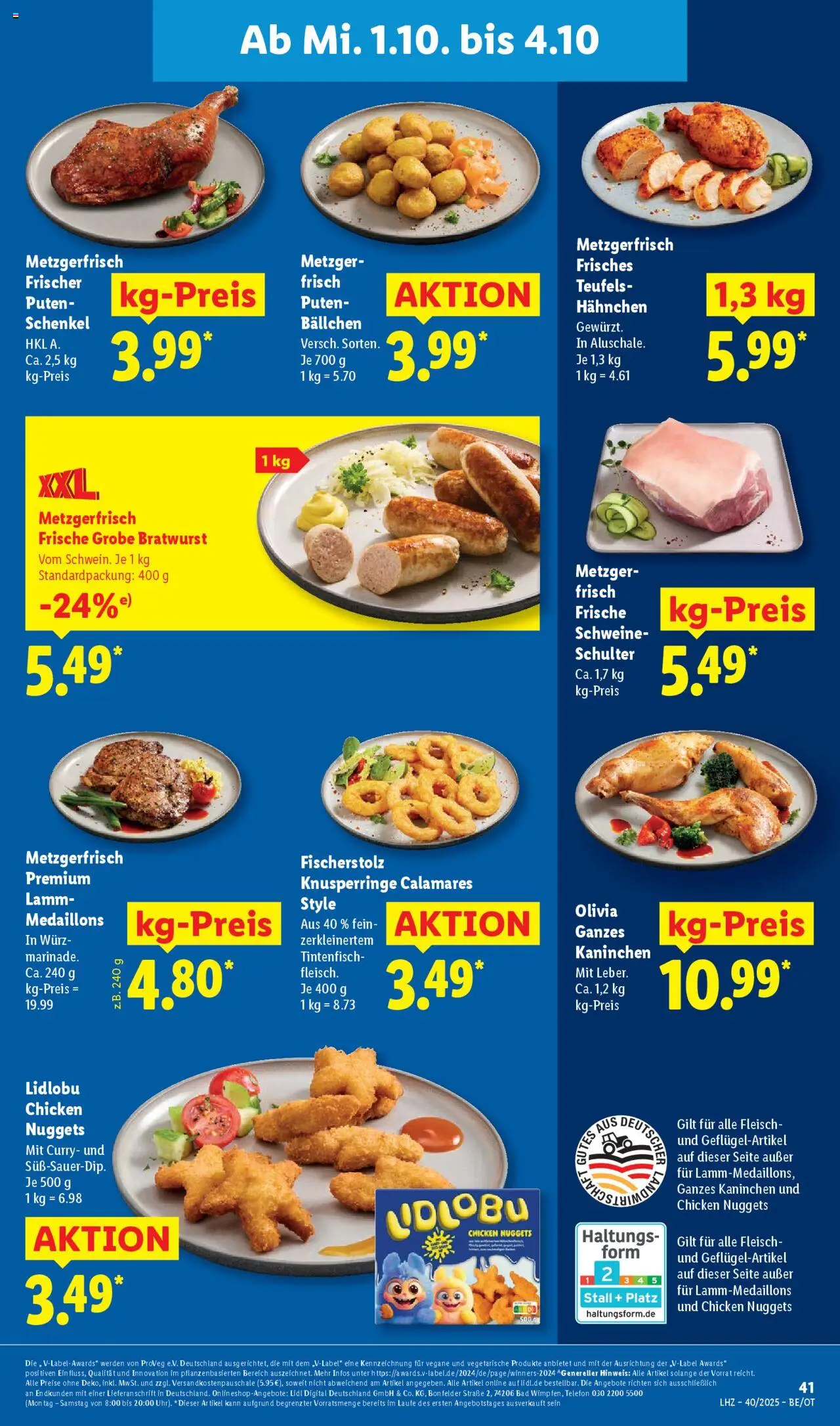Lidl Prospekt Zossen – gültig ab 29.09.2025 | Seite: 59 | Produkte: Kaninchen, Bad, Fleisch, Telefon