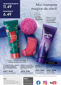 Ofertele Oriflame valabile de la 03.12.2025 | Pagină: 164 | Produse: Mici, Cremă, Cremă de mâini, Fructe