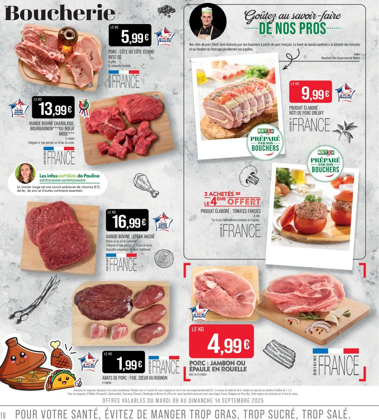  | Page: 10 | Produits: Sel, Jambon, Viande, Viande bovine