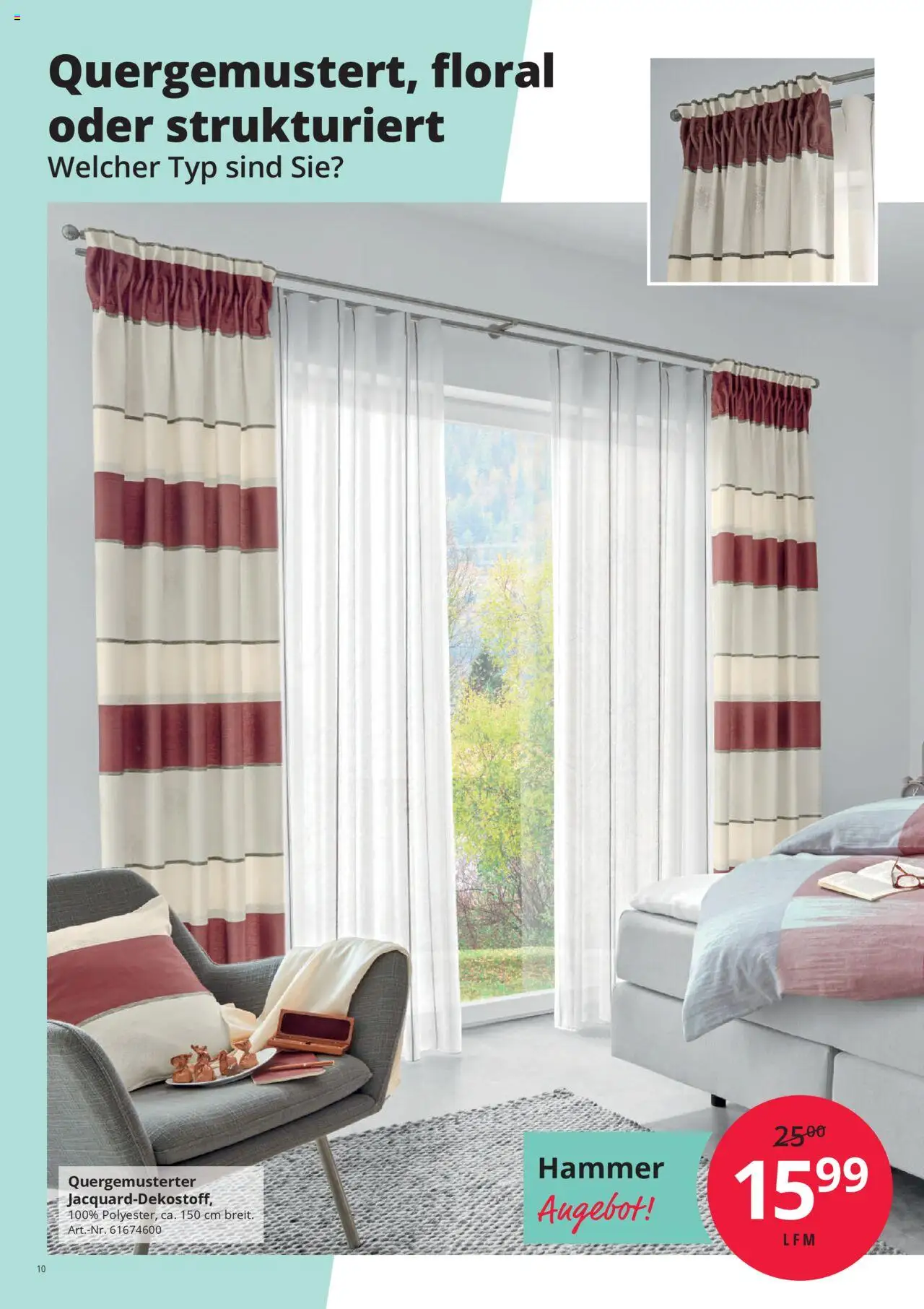 Hammer Zuhause Gardinentischware – gültig ab 01.09.2025 | Seite: 10