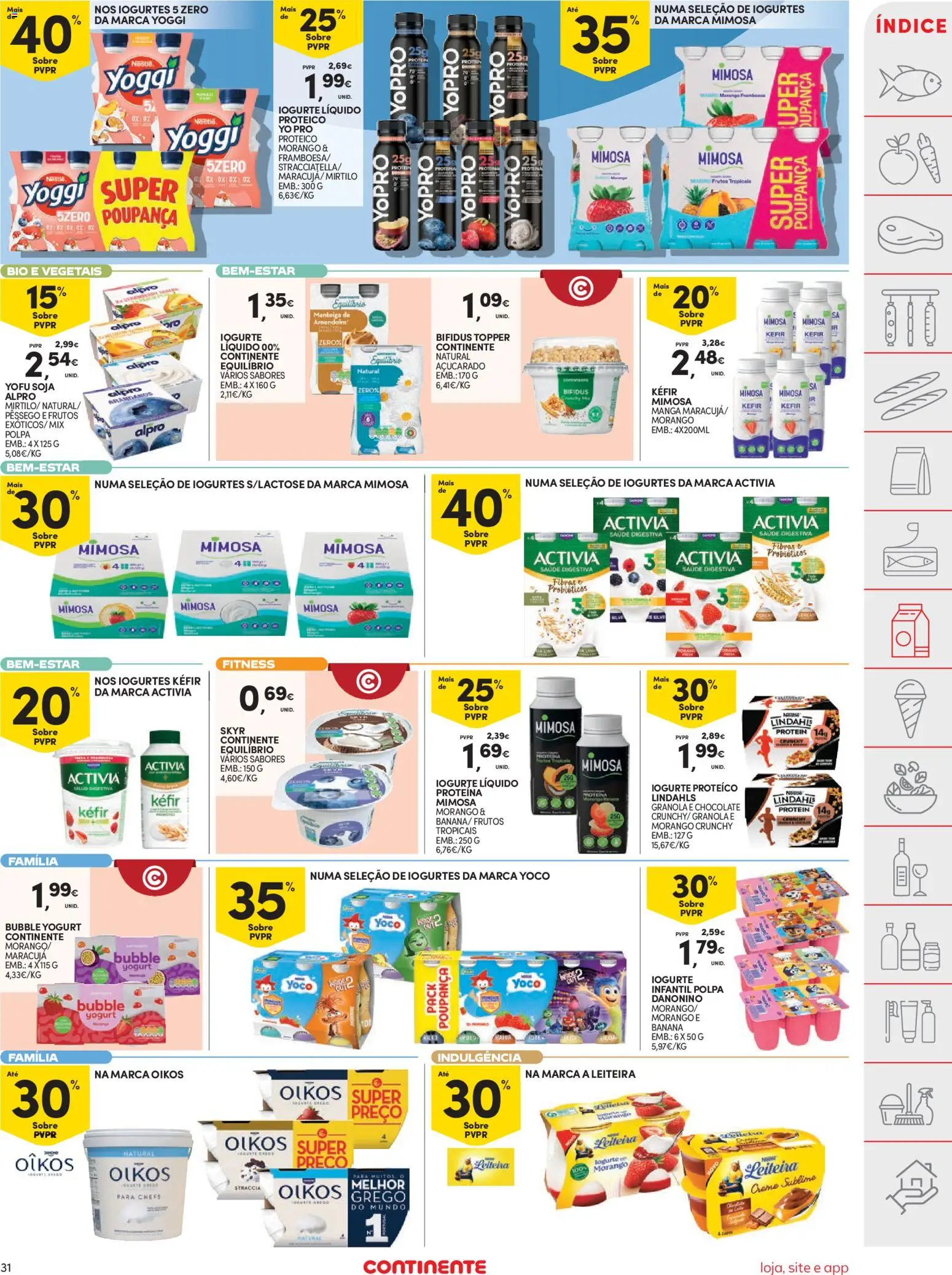 Continente folheto │ válido de 20.01.2026 | Página: 31 | Produtos: Soja, Banana, Granola, Iogurte