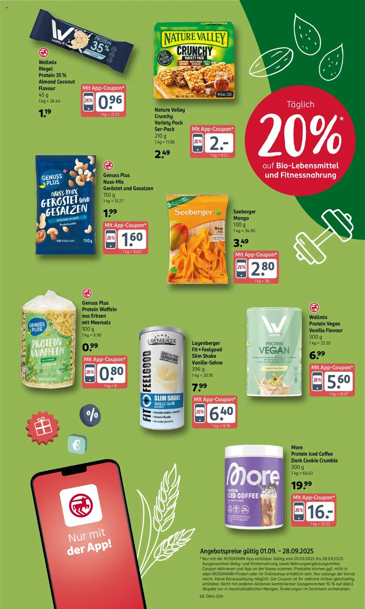 Rossmann Prospekt 	 – gültig ab 01.09.2025 | Seite: 8 | Produkte: Schokolade, Waffeln, Mango, Erbsen