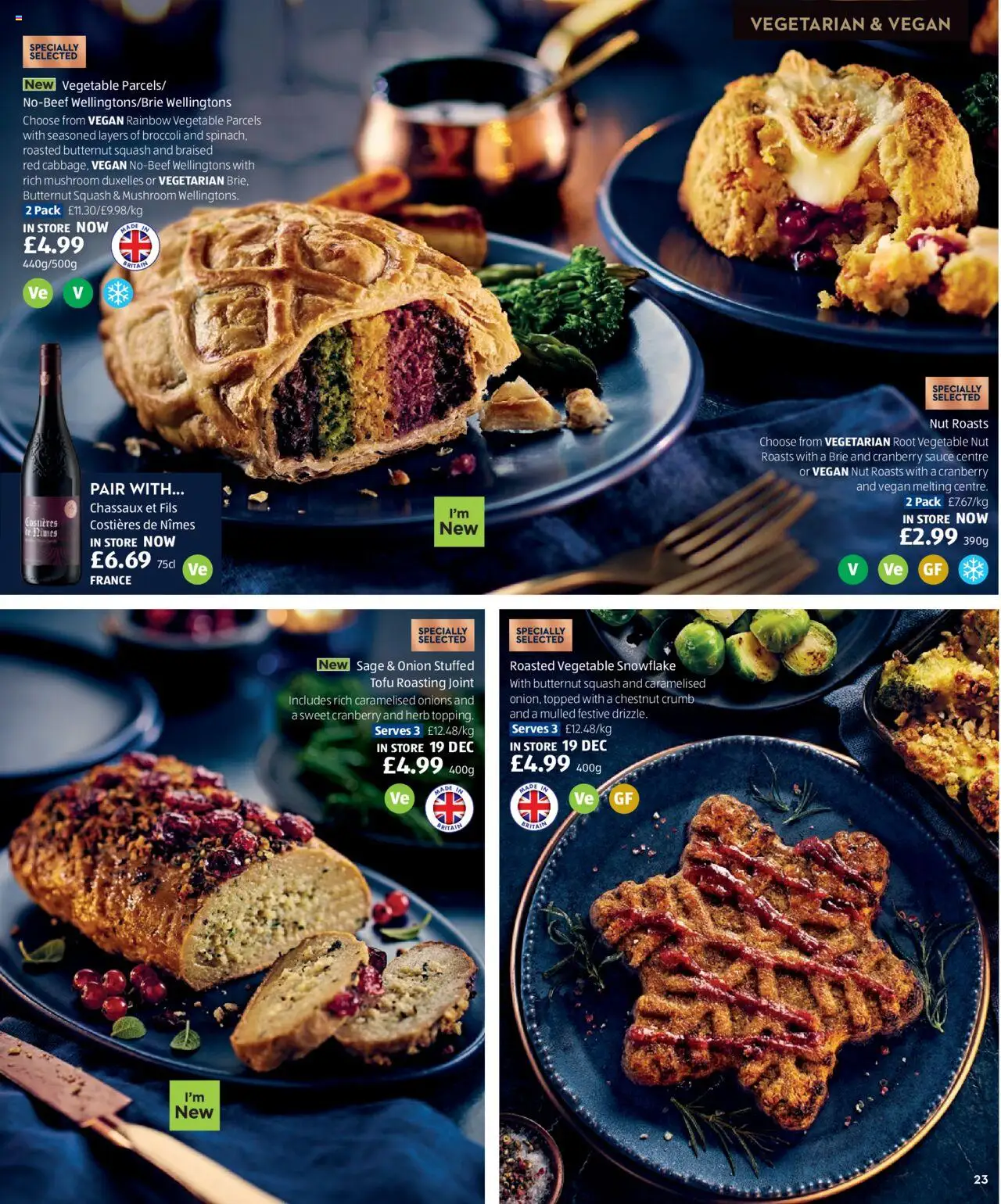 {H1} | Page: 23 | Products: Onion, Herb, Tofu, Wellingtons