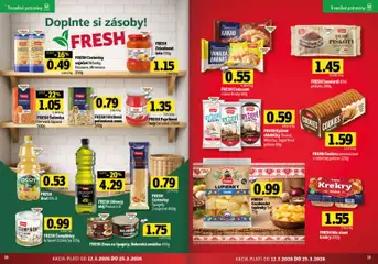 Fresh leták platný od 12.03.2026 | Strana: 10 | Produkty: Cestoviny, Omáčka, Soľ, Kakao