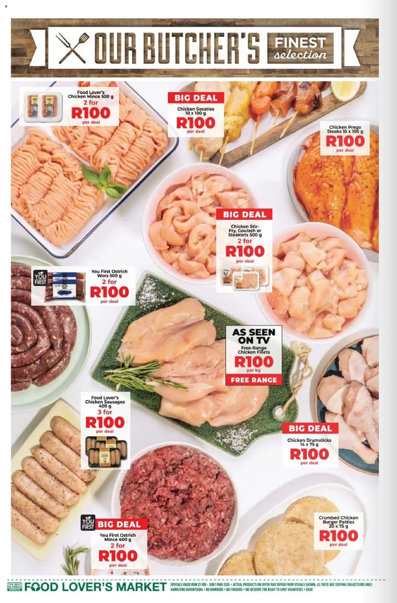 New Food Lover's Market catalogue – valid from 23.02.2026 | Page: 10 | Products: TV, Magdalenas, Chicken