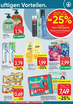 Spar Flugblatt ab 15.01.2026 gültig | Seite: 19 | Produkte: Pampers, Shampoo, Haarspray, Seife