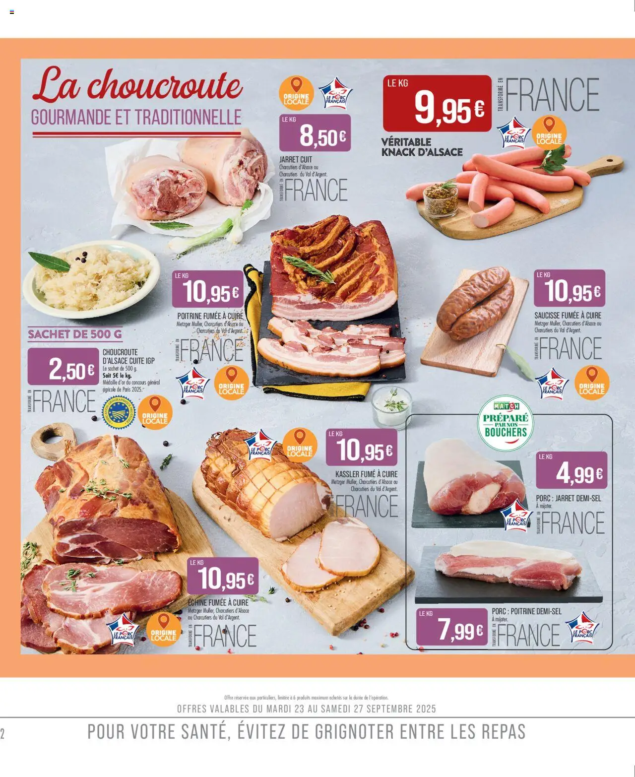  | Page: 2 | Produits: Saucisse fumée, Saucisse, Porc
