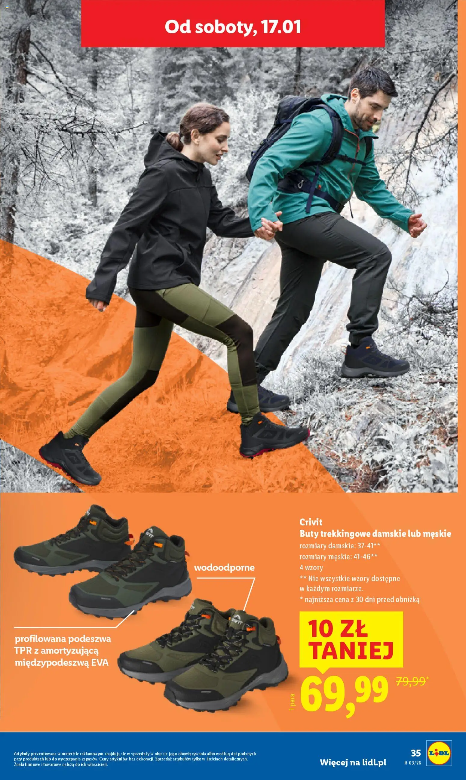 Lidl Katalog od 12.01.2026 | Strona: 37 | Produkty: Buty, Buty trekkingowe