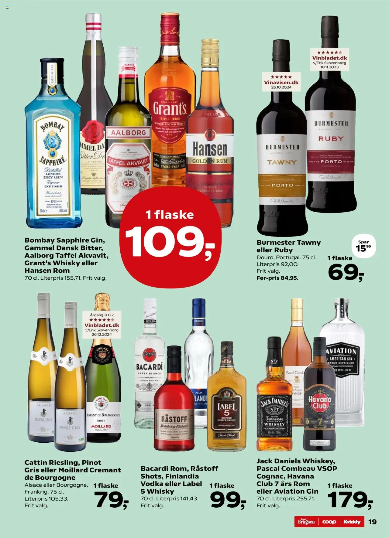 Kvickly tilbudsavis – gyldig fra 19.09.2025 | Side: 20 | Produkter: Gin, Vodka, Whisky, Rom