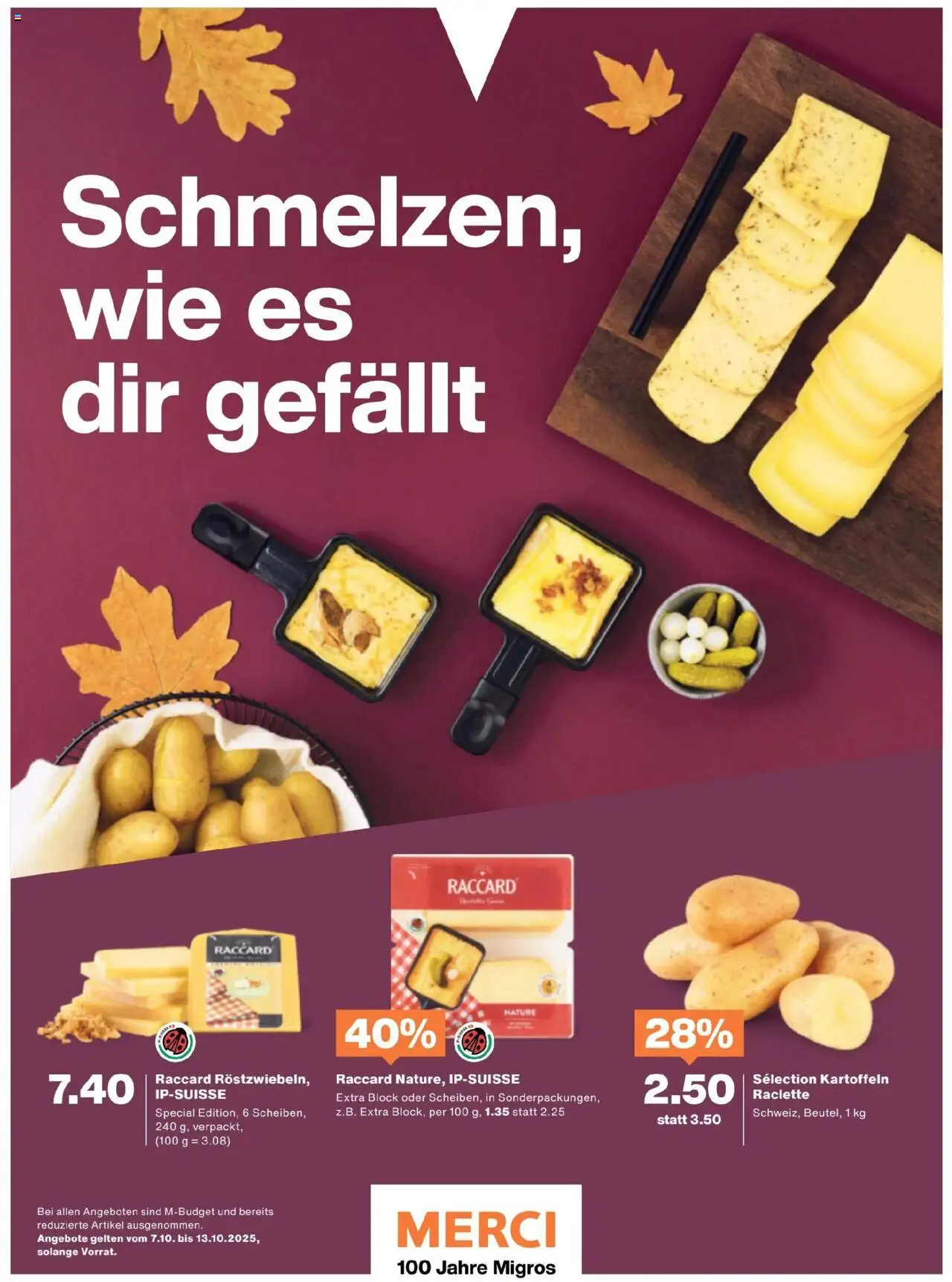 Migros Magazin – gültig ab 06.10.2025 | Seite: 6 | Produkte: Kartoffeln, Raclette
