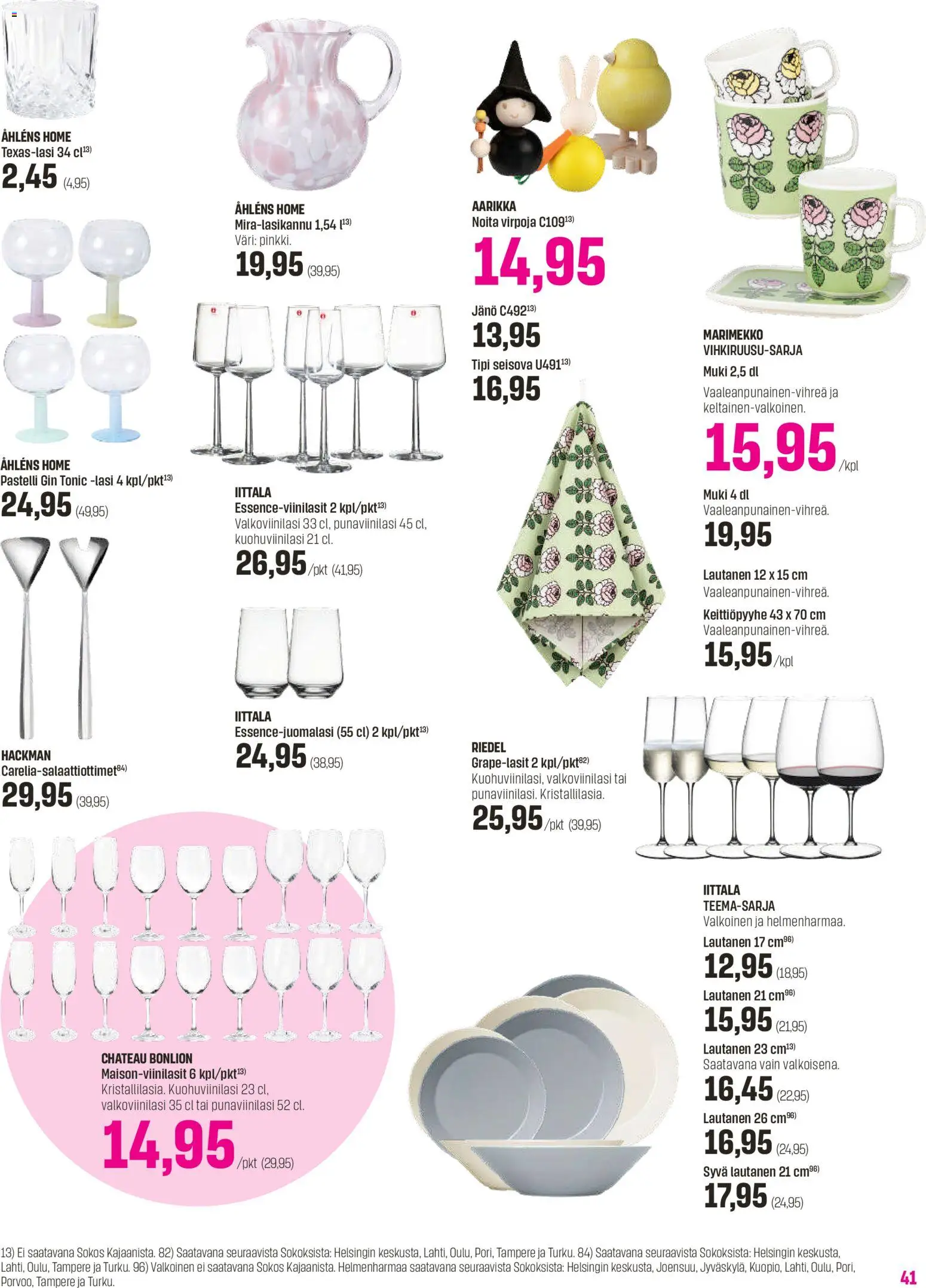 Sokos tarjoukset - Emotion 3plus1 – voimassa 25.03.2026 alkaen | Sivu: 41 | Tuotteet: Muki, Gin, Lautanen