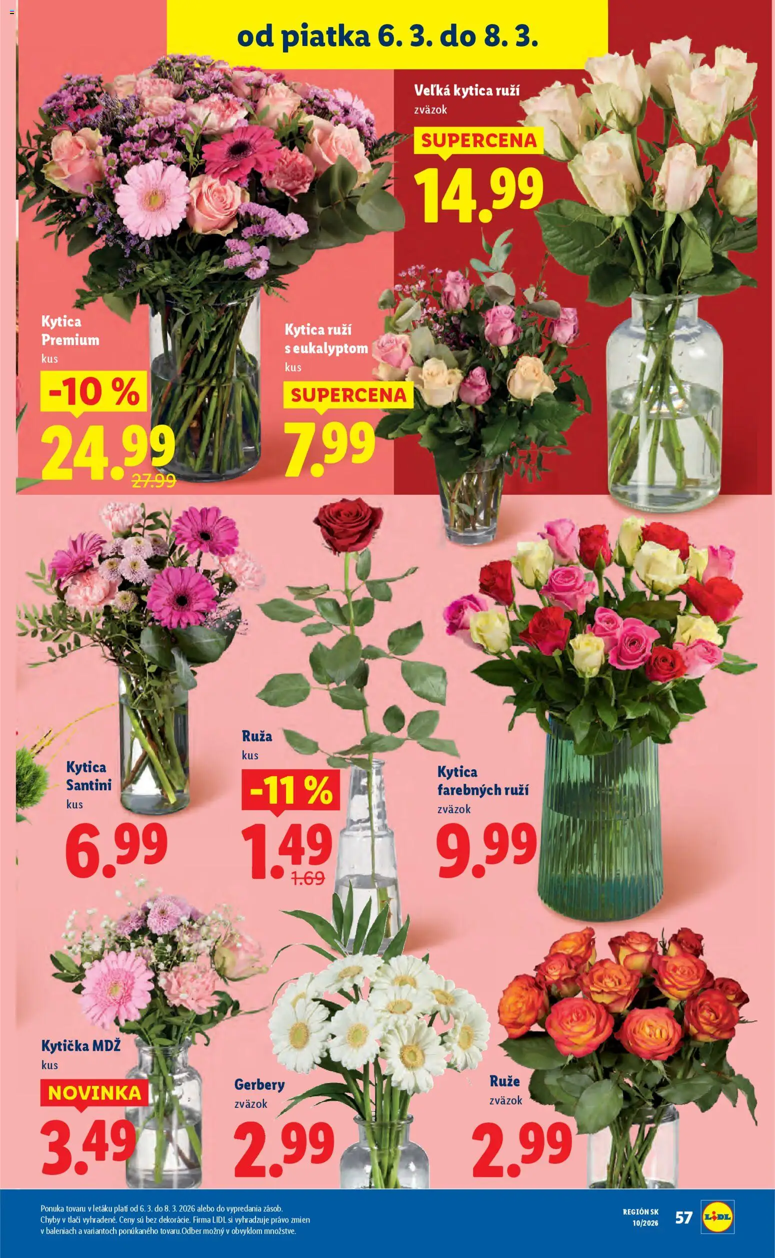 Nové Lidl akcie – leták je platný od 02.03.2026 | Strana: 75 | Produkty: Ruže