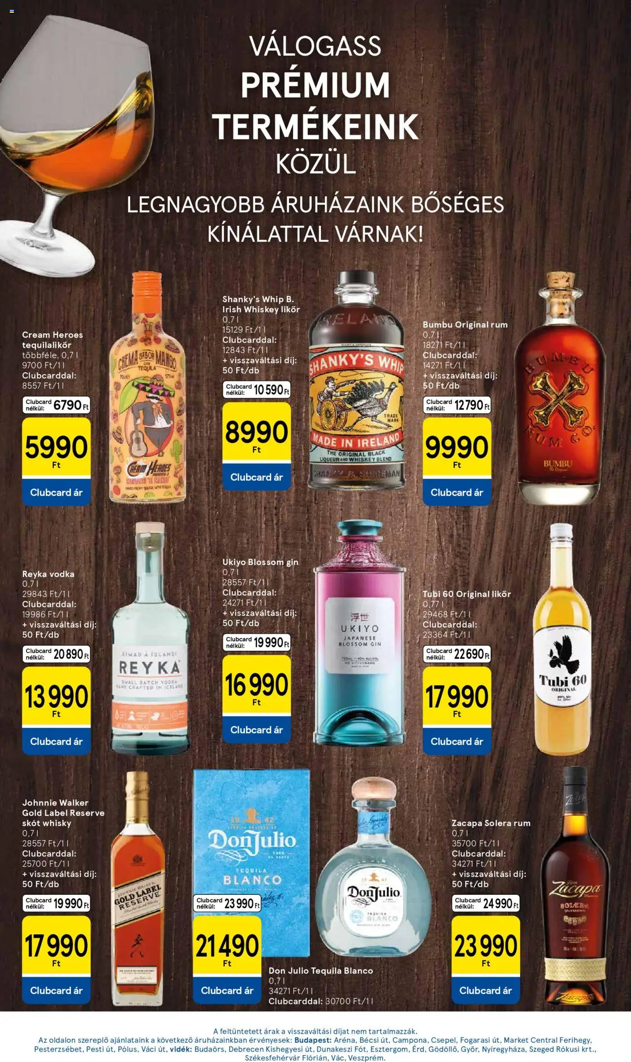 Tesco akciós ujság - amely érvényes a következő dátumtól: 03.07.2025 | Oldal: 25 | Termékek: Irish whiskey, Tequila, Gin, Mangó