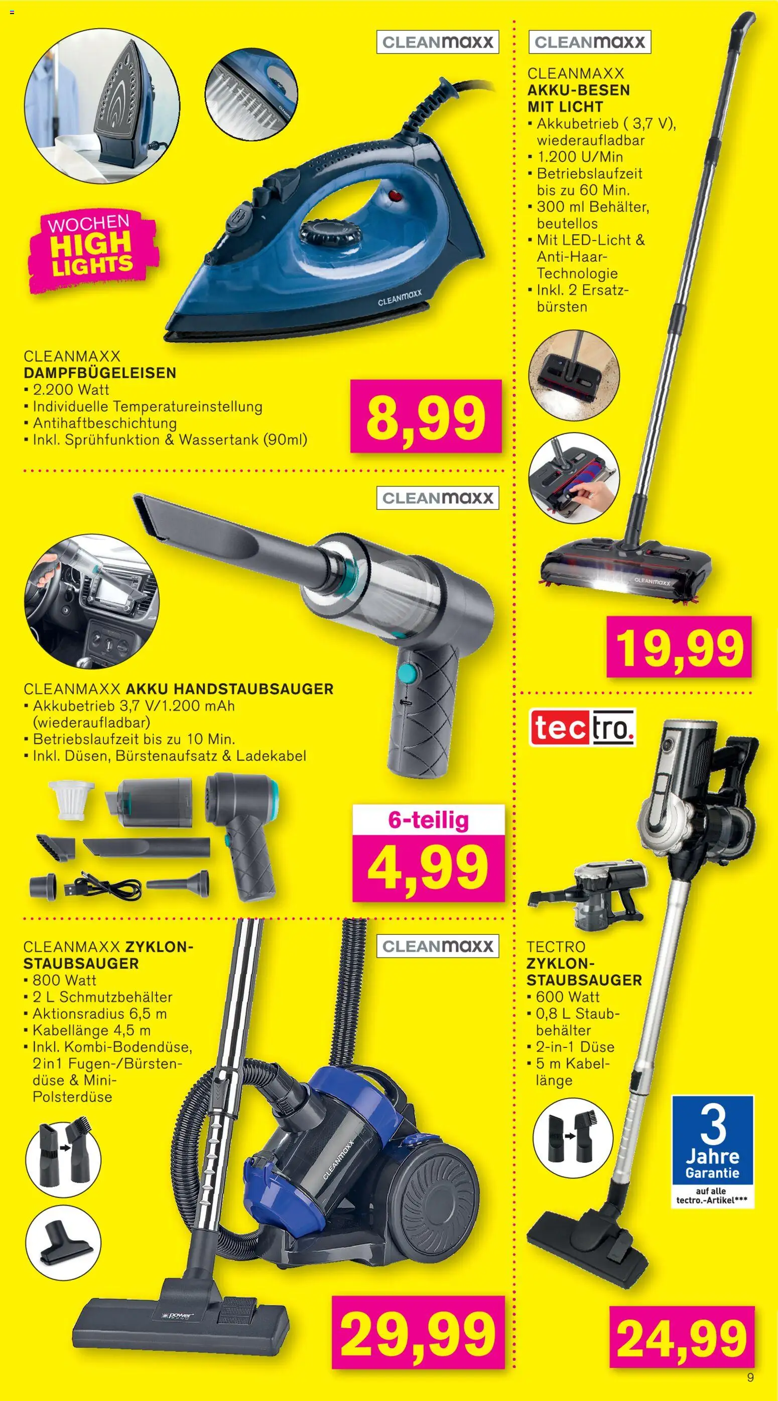 KODi Prospekt 	 – gültig ab 02.02.2026 | Seite: 9 | Produkte: Kabel, Staubsauger, Ladekabel