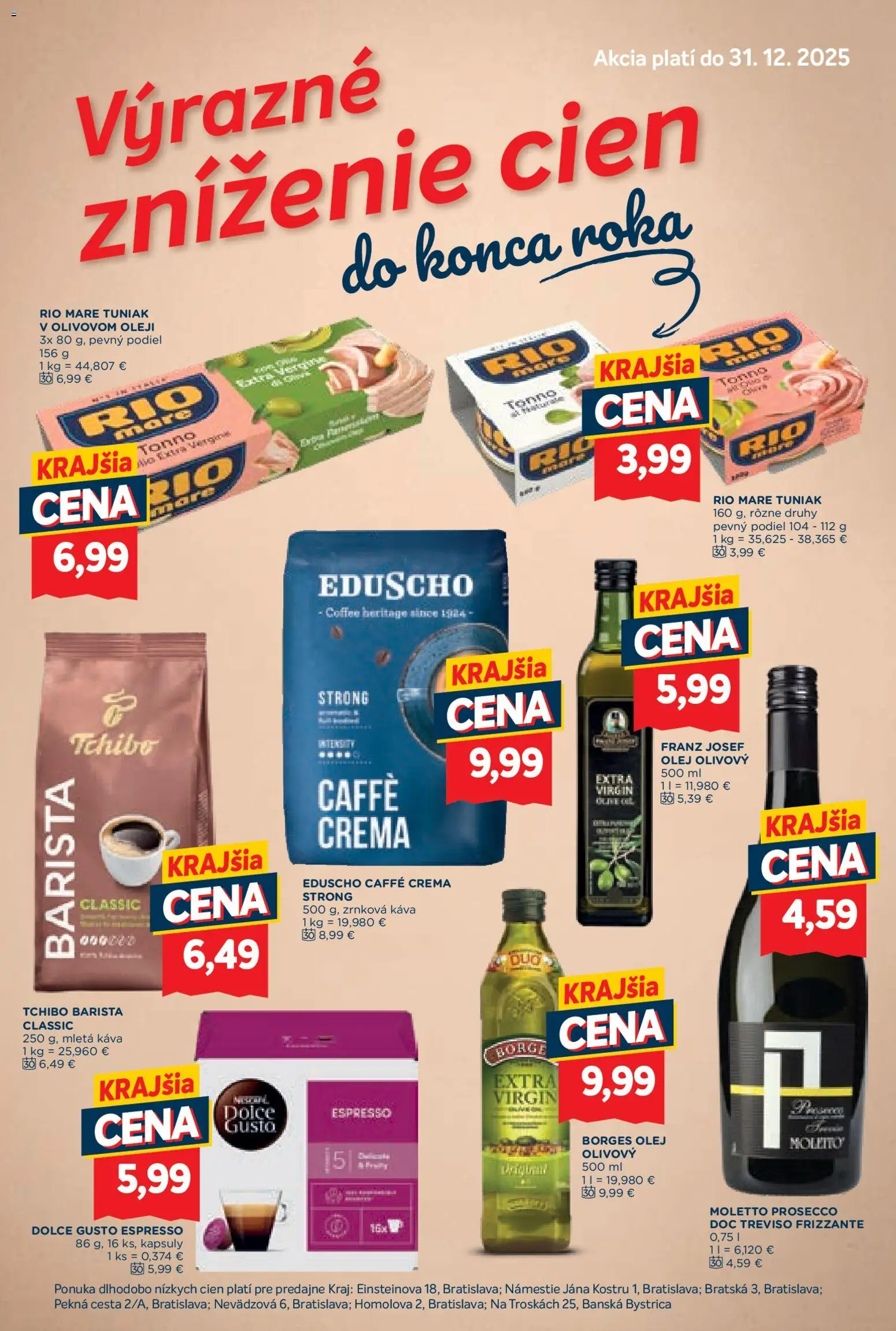 Nové Kraj akcie – leták je platný od 04.12.2025 | Strana: 13 | Produkty: Dolce Gusto, Káva, Barista, Rio Mare