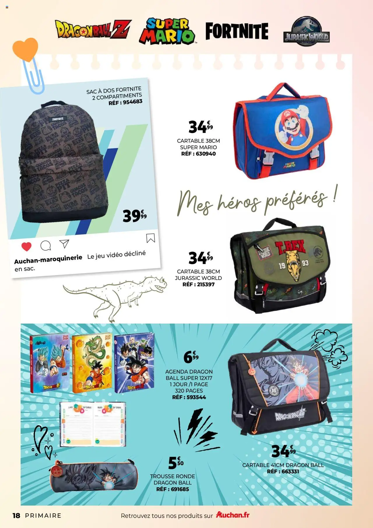  | Page: 18 | Produits: Jeu vidéo, Sac, Cartable, Sac à dos