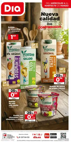 Vista previa Bebida de avena de origen natural, Bebida de avena de origen natural Vegedia 1 l válido desde el 04.03.2026 | Página: 12