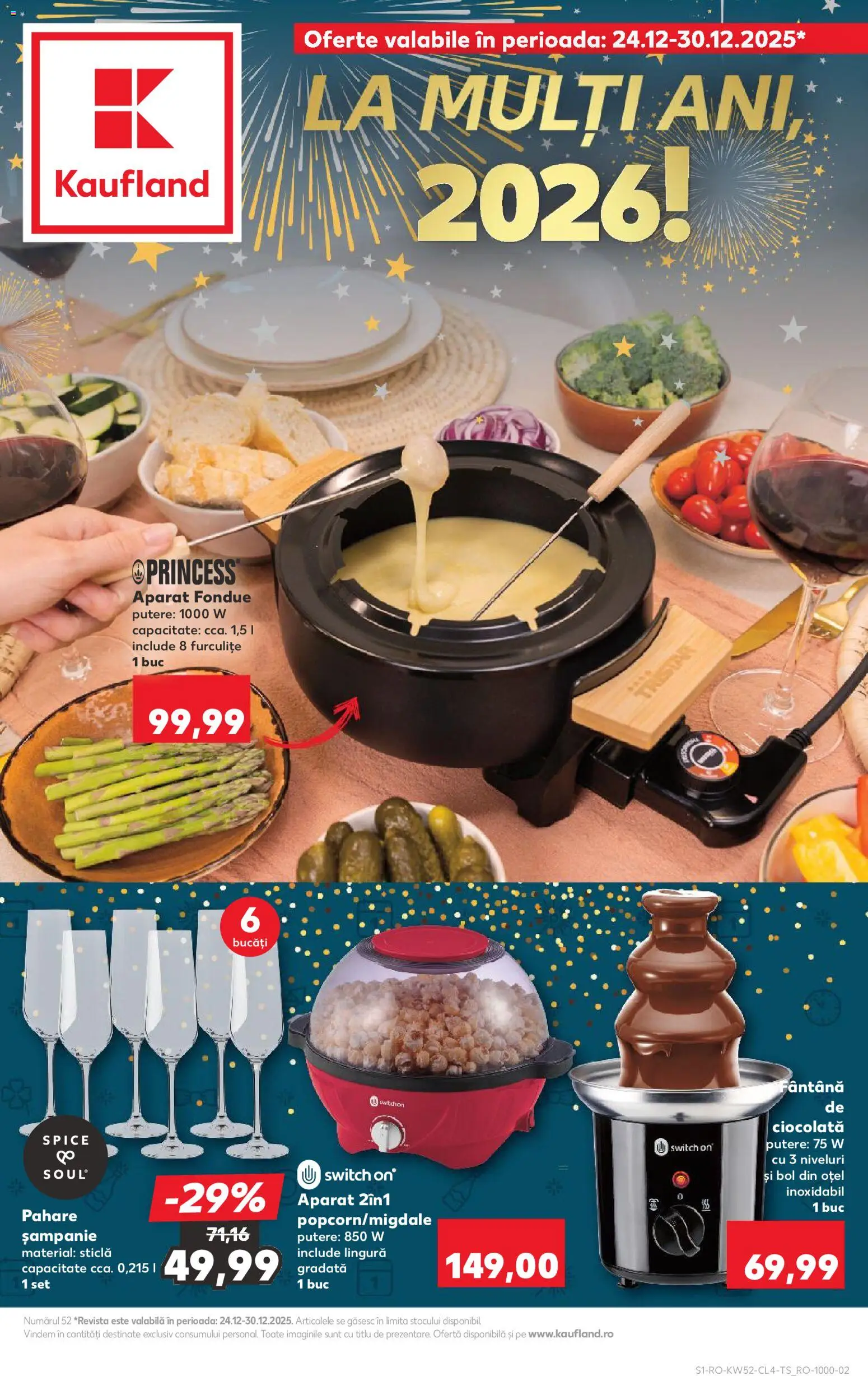 Noul catalog Kaufland – valabil de la 24.12.2025 | Pagină: 1 | Produse: Pahare, Bol, Ciocolată