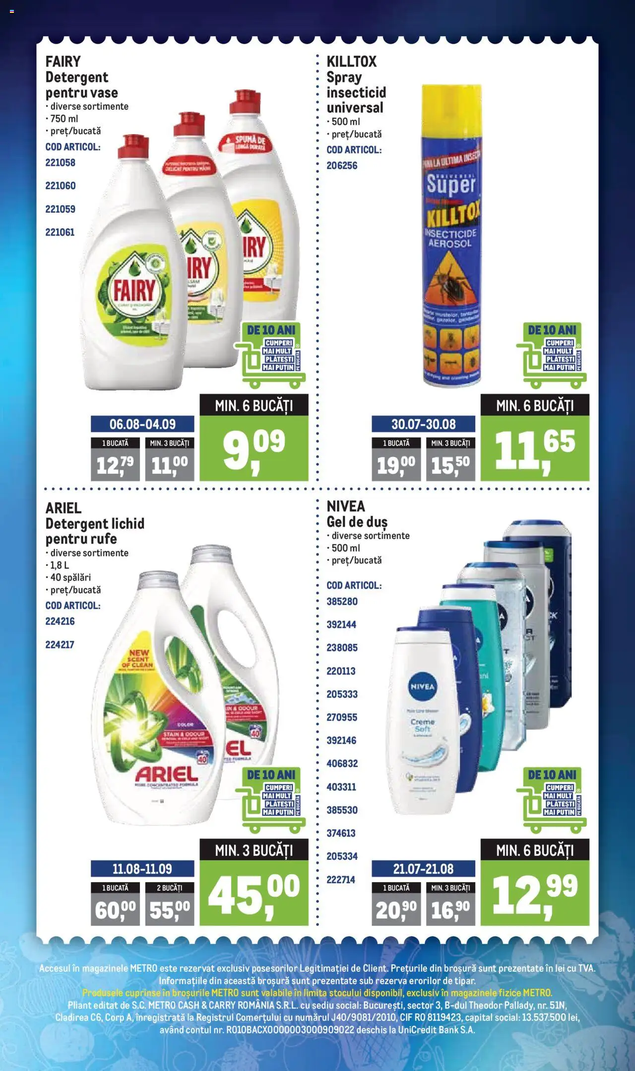 Metro catalog - Recomandările  – valabil de la 11.08.2025 | Pagină: 3 | Produse: Pomelo, Duș, Gel de duș, Detergent