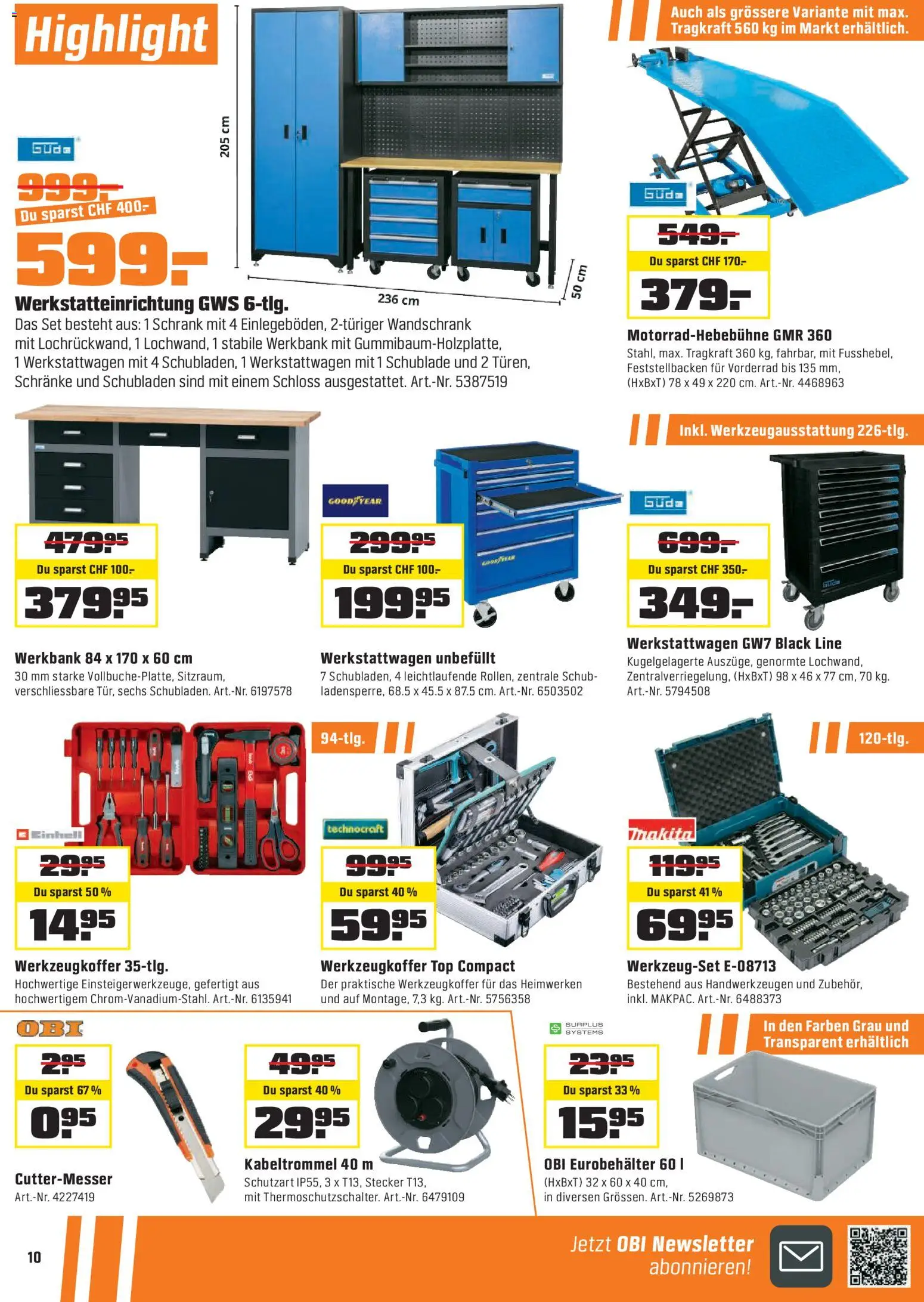 OBI - BIBERSTARKE Angebote bei OBI. – gültig ab 01.02.2026 | Seite: 10 | Produkte: Schrank, Top