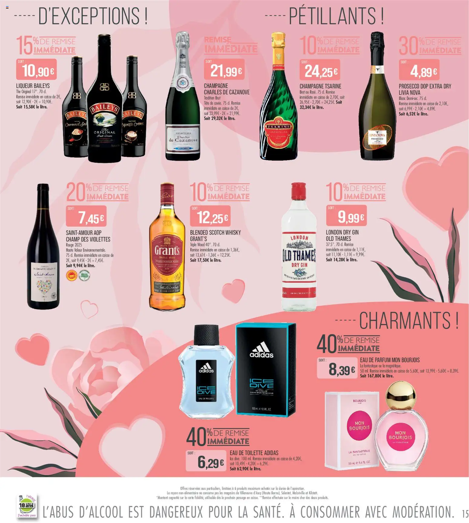 {H1} | Page: 15 | Produits: Whisky, Parfum, Champagne, Crème