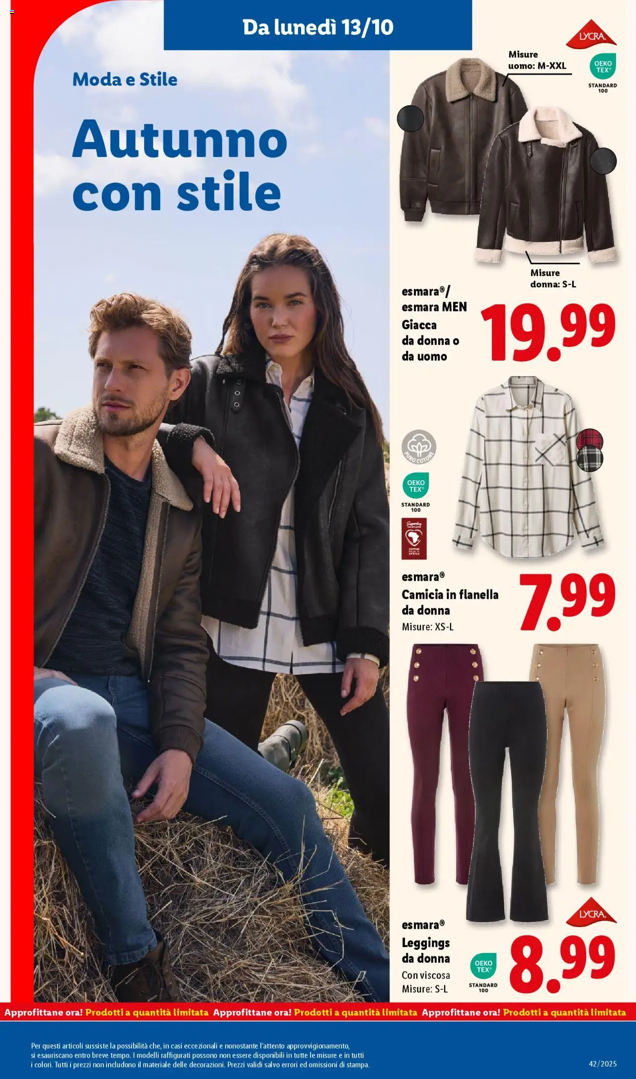 Volantino Lidl del 13.10.2025 | Pagina: 41 | Prodotti: Camicia, Giacca, Leggings