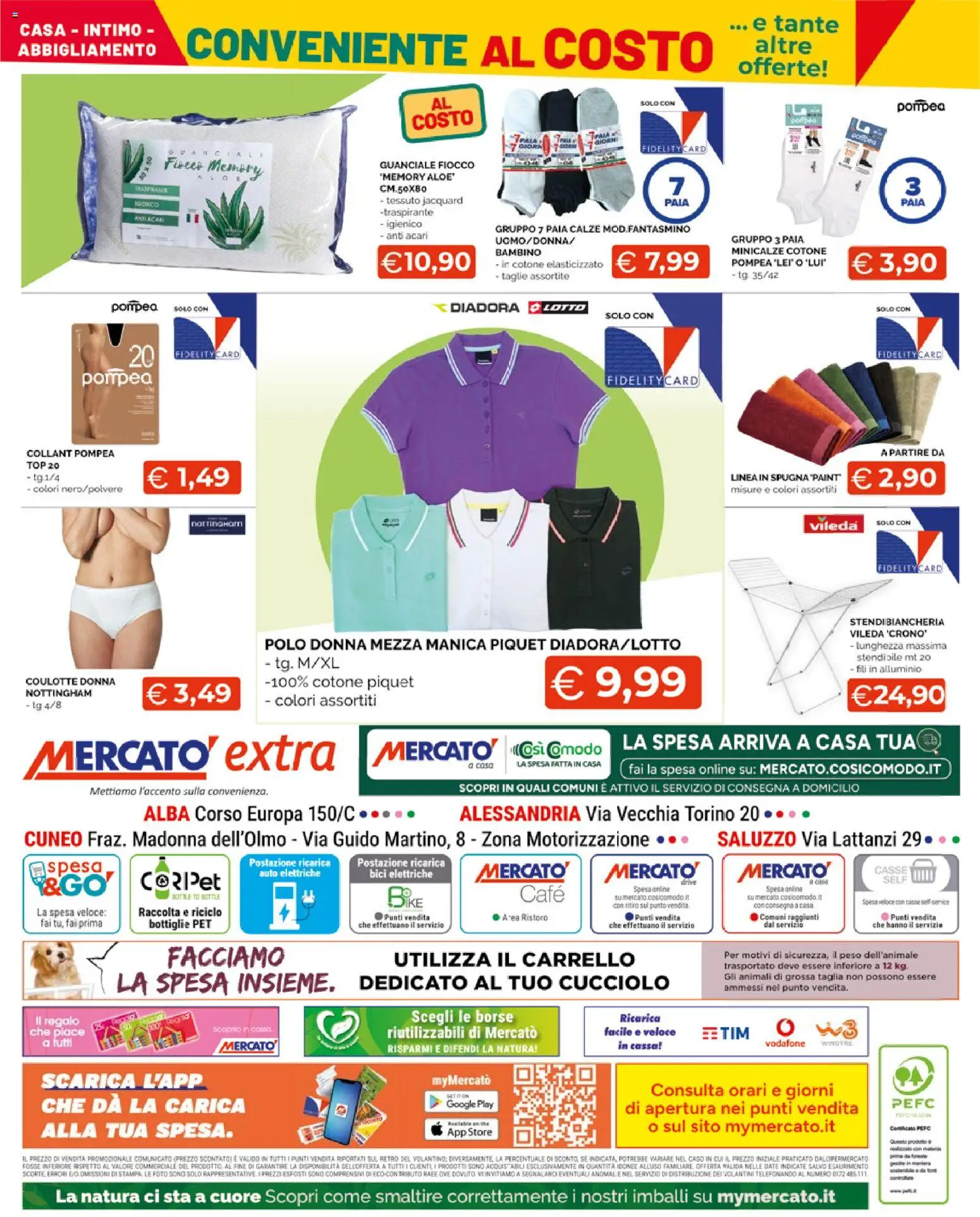 Volantino Mercatò del 09.03.2026 | Pagina: 20 | Prodotti: Intimo, Stendibiancheria, Polo, Alluminio