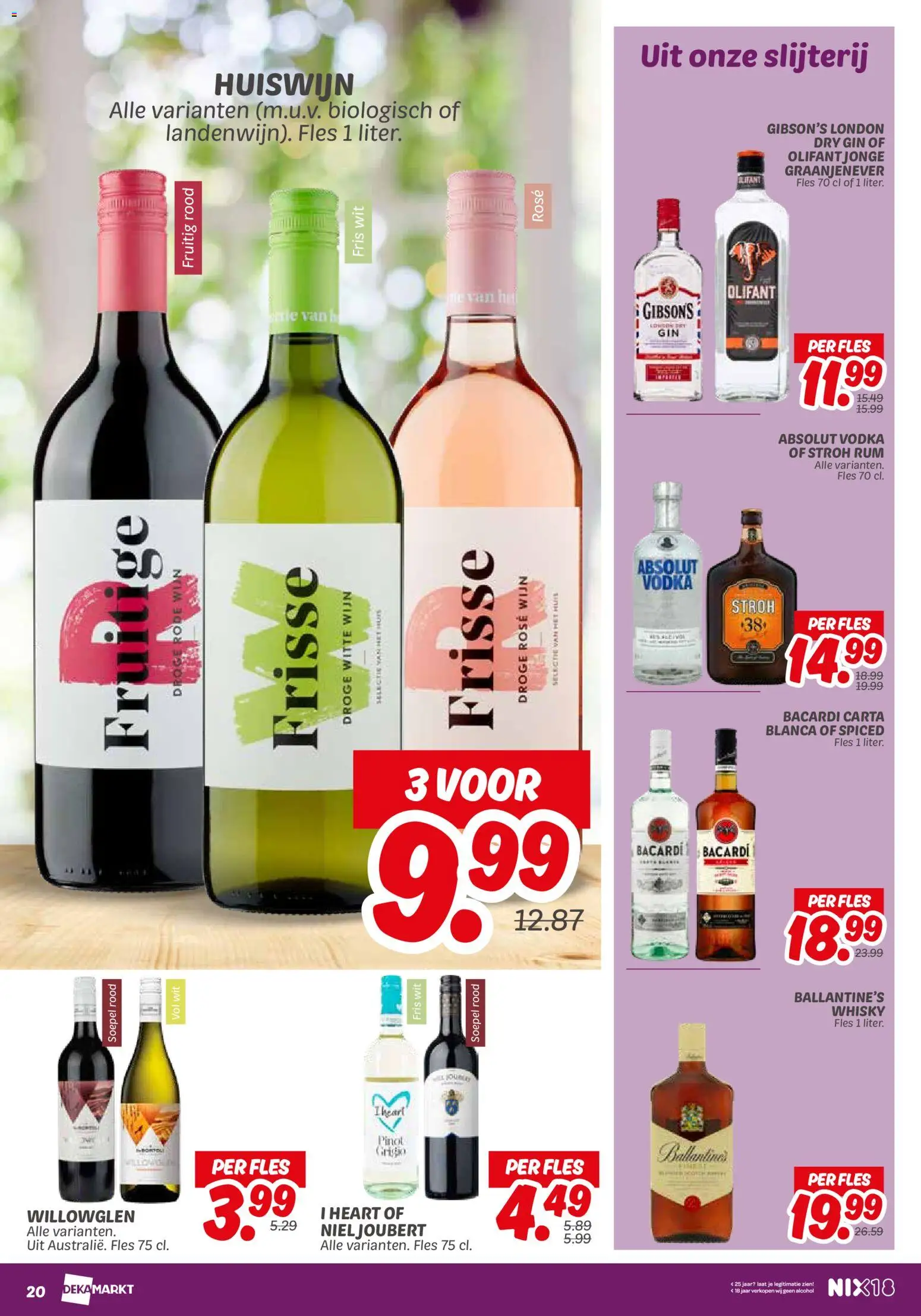 {H1} | Pagina: 22 | Producten: Wijn, Fles, Slijterij, Alcohol