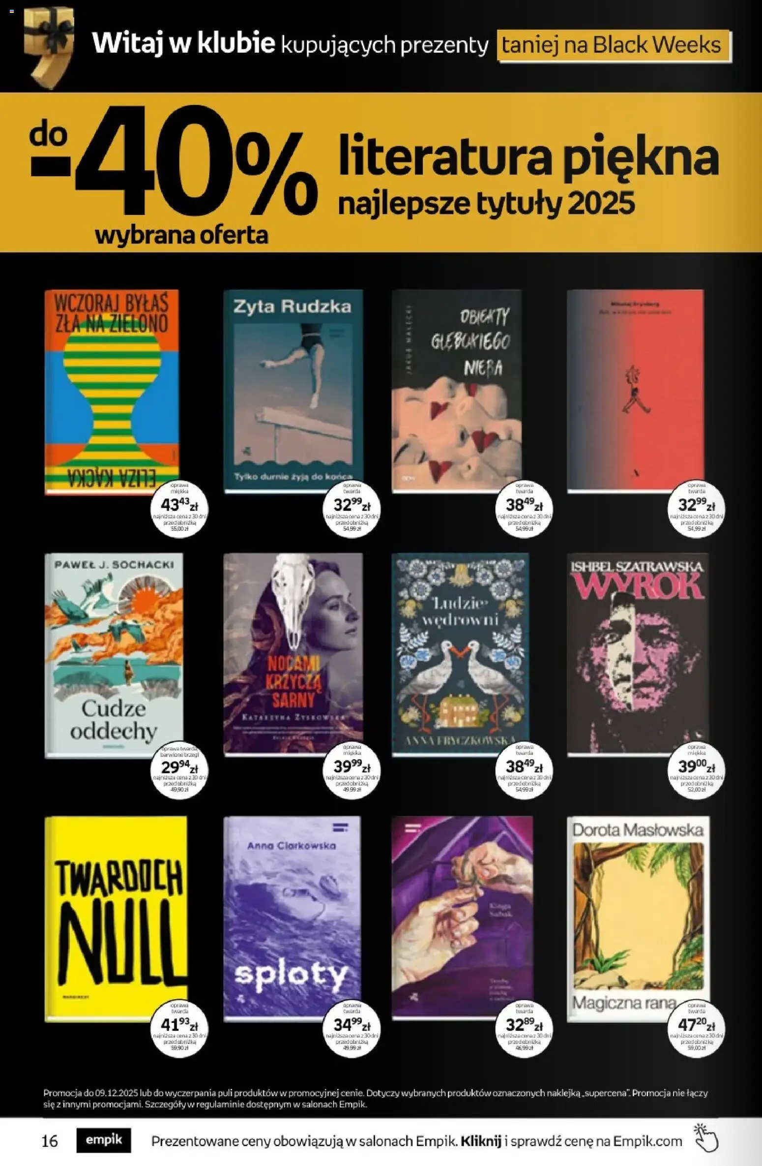 Empik promocje - Tom kultury Książki od 26.11.2025 | Strona: 16