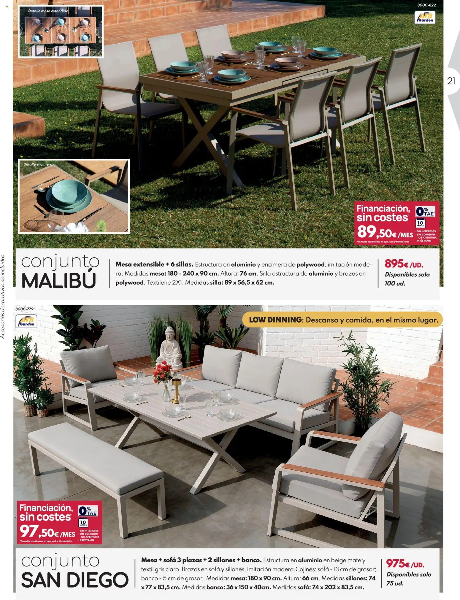 BricoCentro folleto │ válido desde el 23.03.2026 | Página: 21 | Productos: Mesa extensible, Sofá, Mesa, Silla